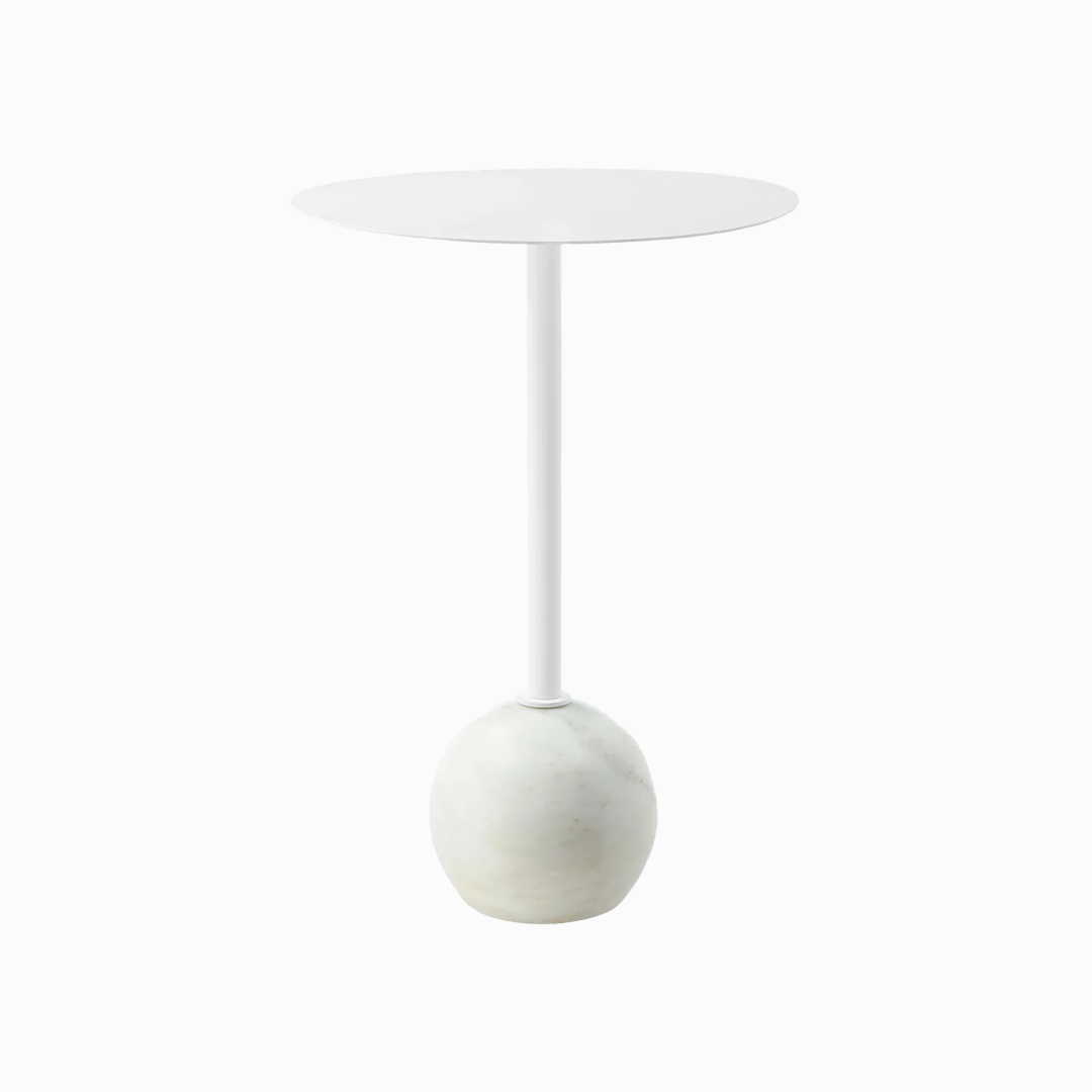 Aliza Round Marble Side Table