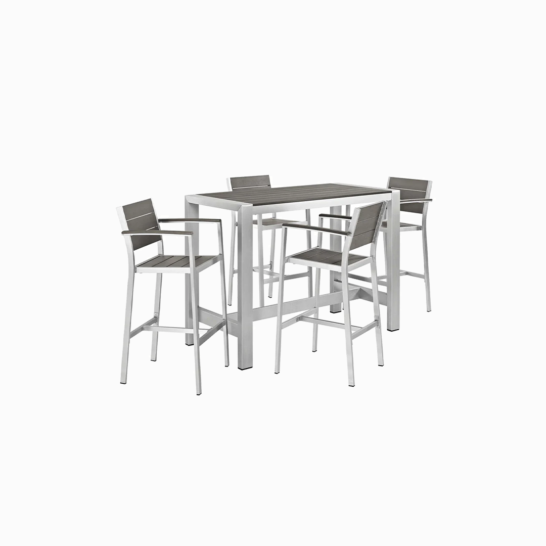 Dev 5 Piece High Outdoor Dining Set