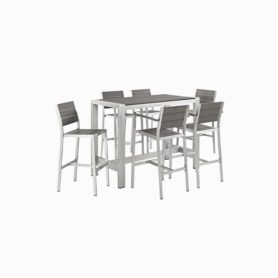 Dev 7 Piece High Outdoor Dining Set