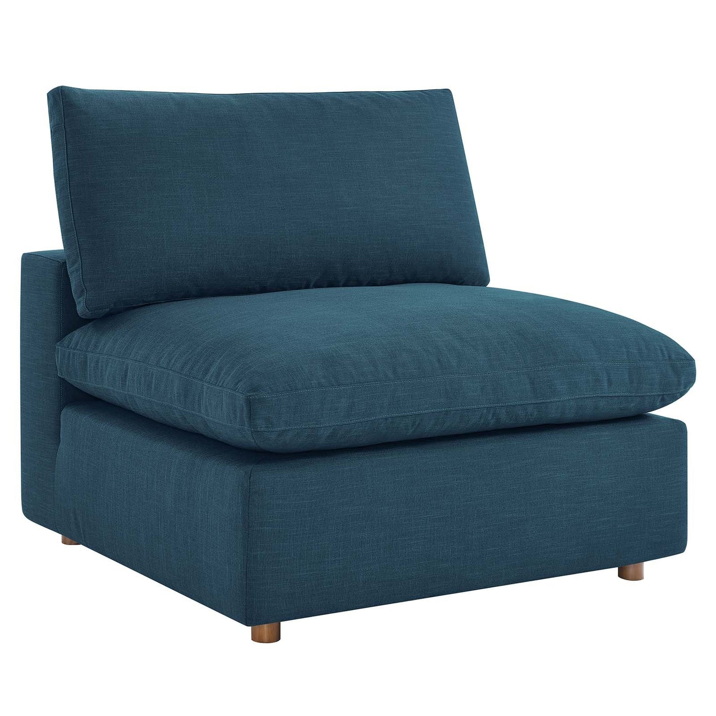 Tobi Overstuffed Upholstered Armless Chair
