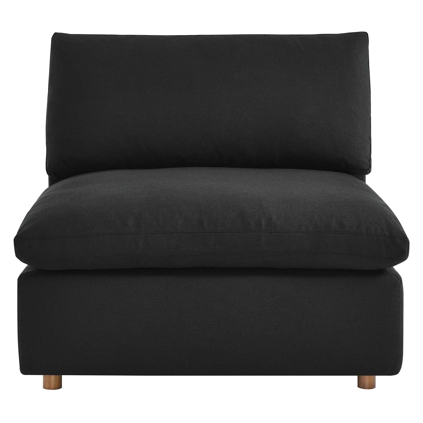 Tobi Overstuffed Upholstered Armless Chair