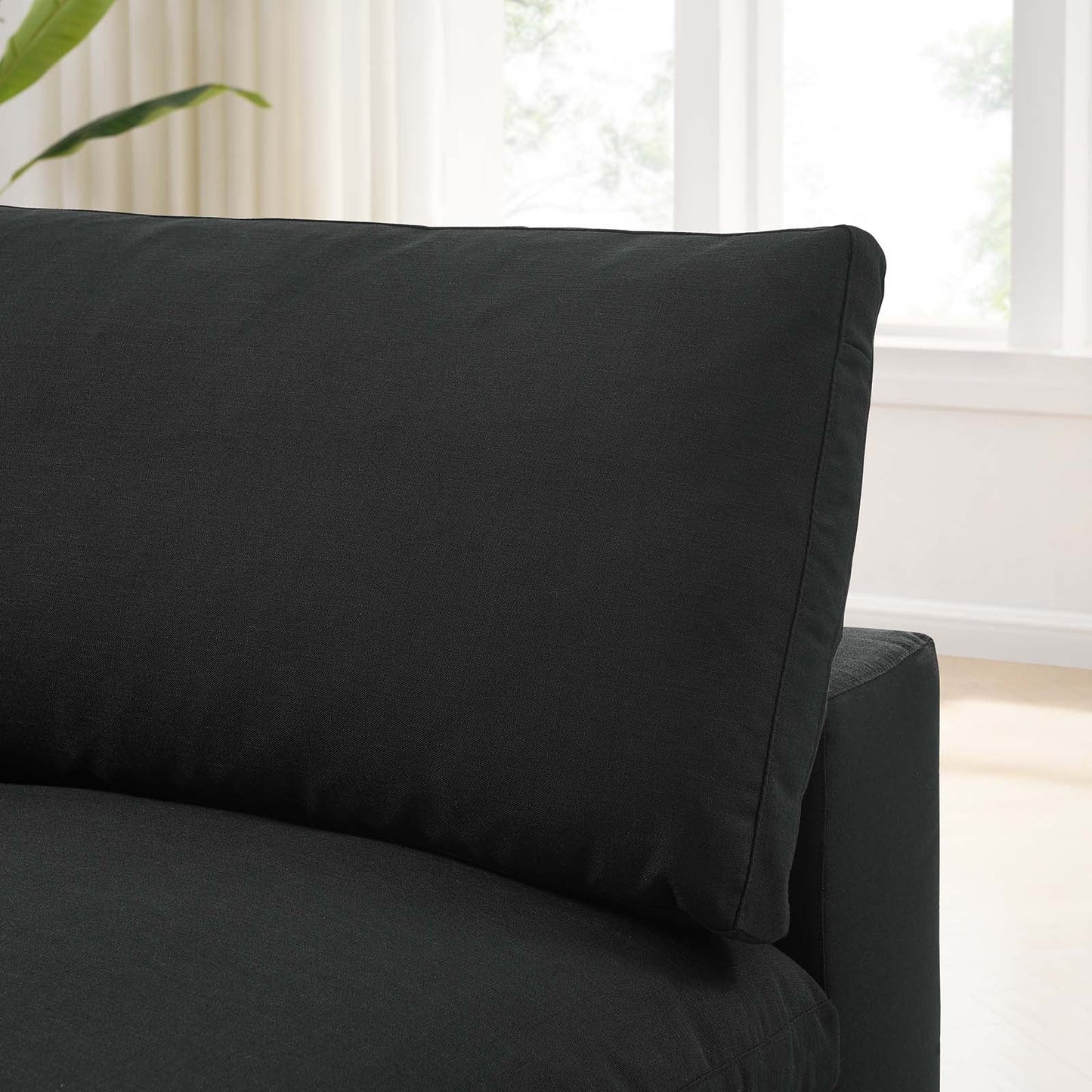 Tobi Overstuffed Upholstered Armless Chair