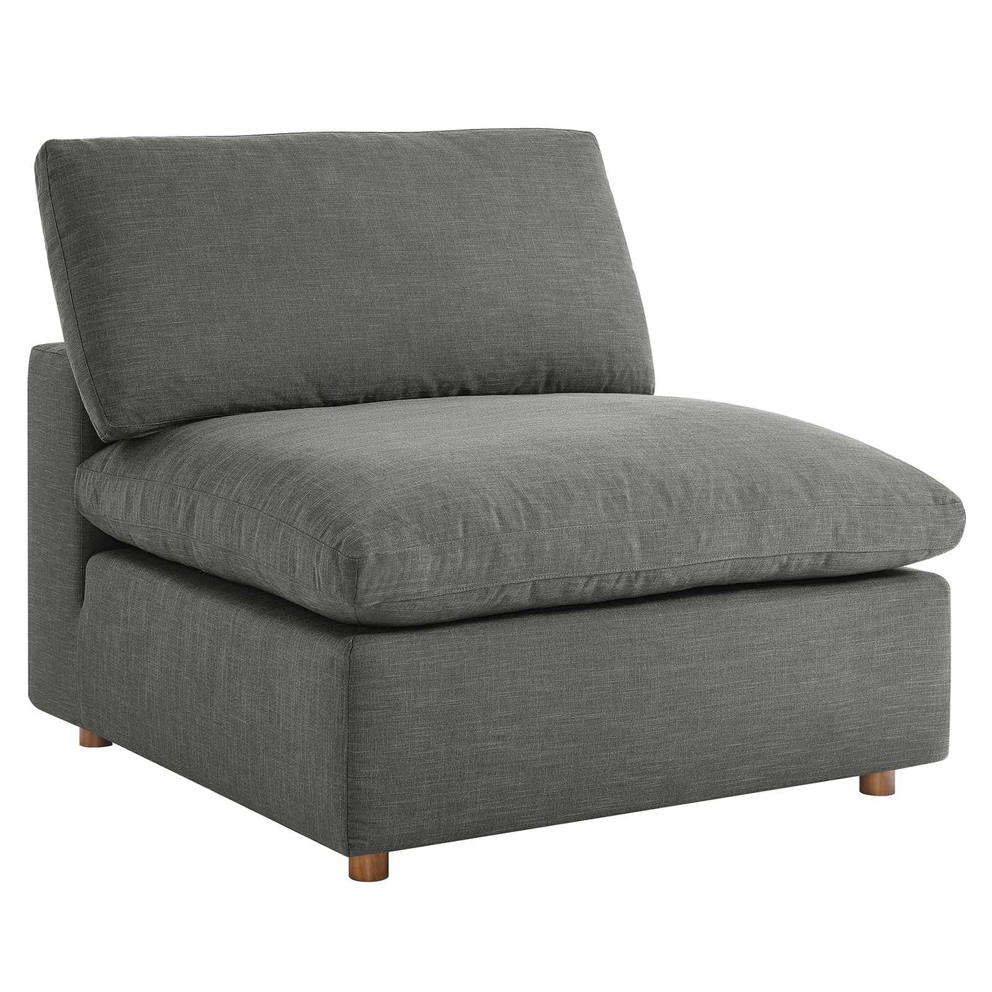Tobi Overstuffed Upholstered Armless Chair