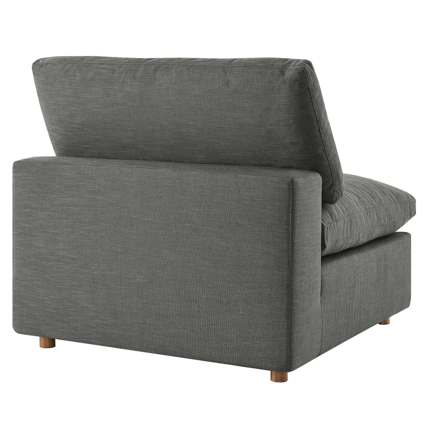 Tobi Overstuffed Upholstered Armless Chair