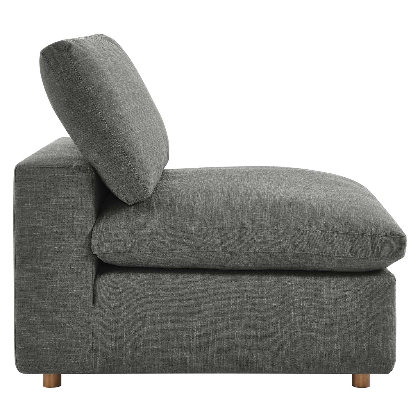 Tobi Overstuffed Upholstered Armless Chair