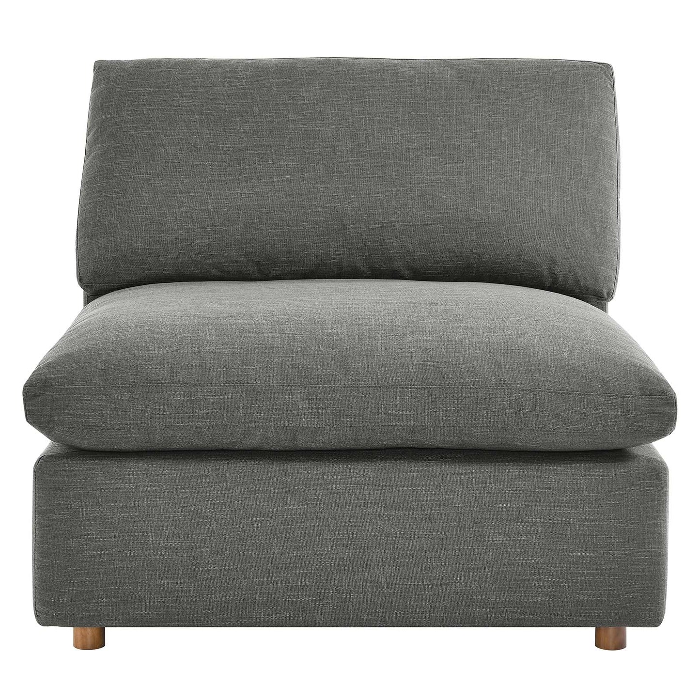Tobi Overstuffed Upholstered Armless Chair