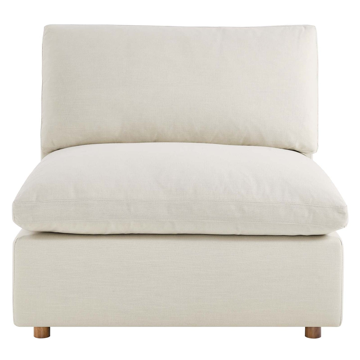 Tobi Overstuffed Upholstered Armless Chair