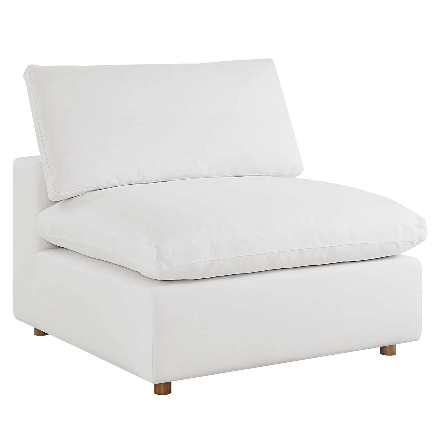 Tobi Overstuffed Upholstered Armless Chair