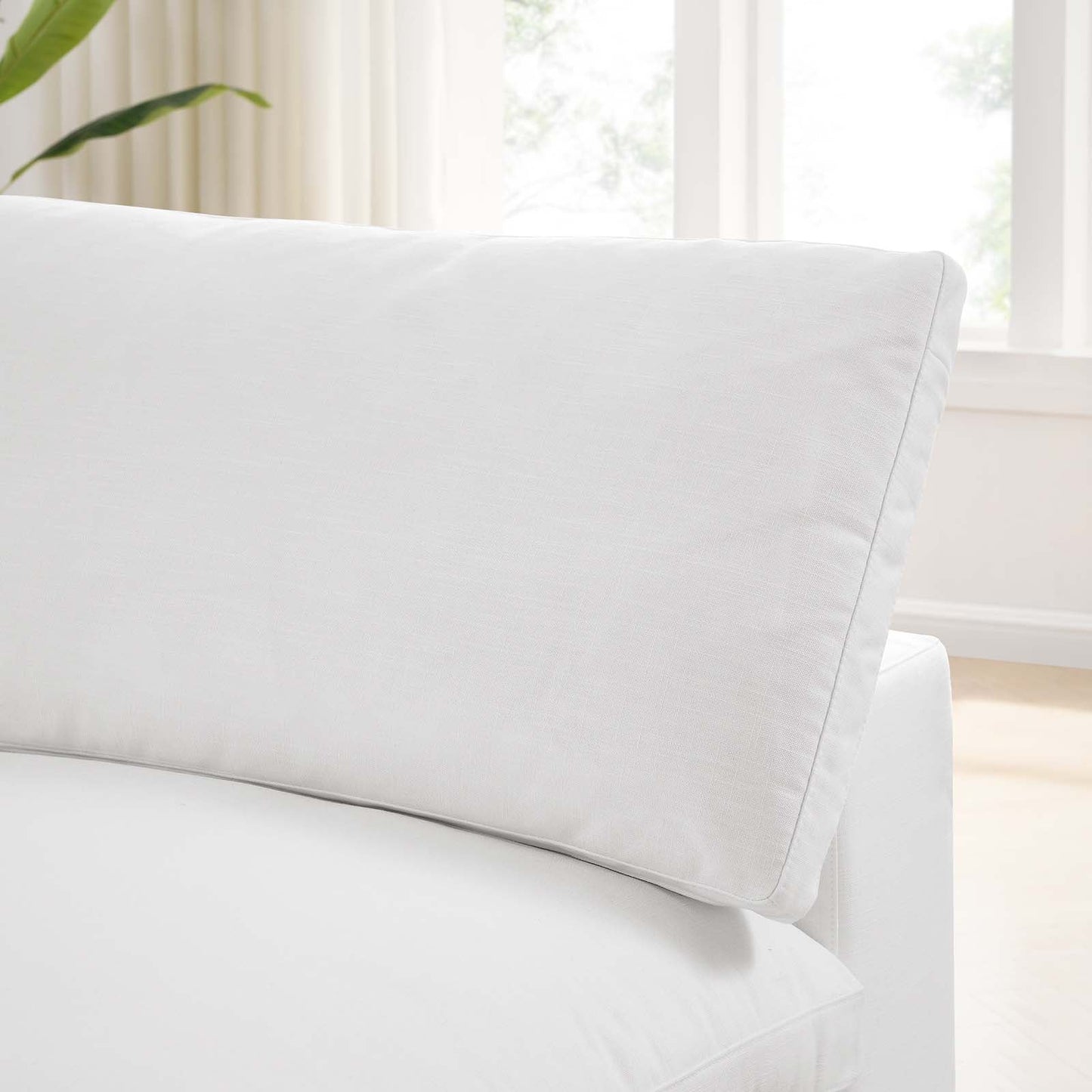 Tobi Overstuffed Upholstered Armless Chair