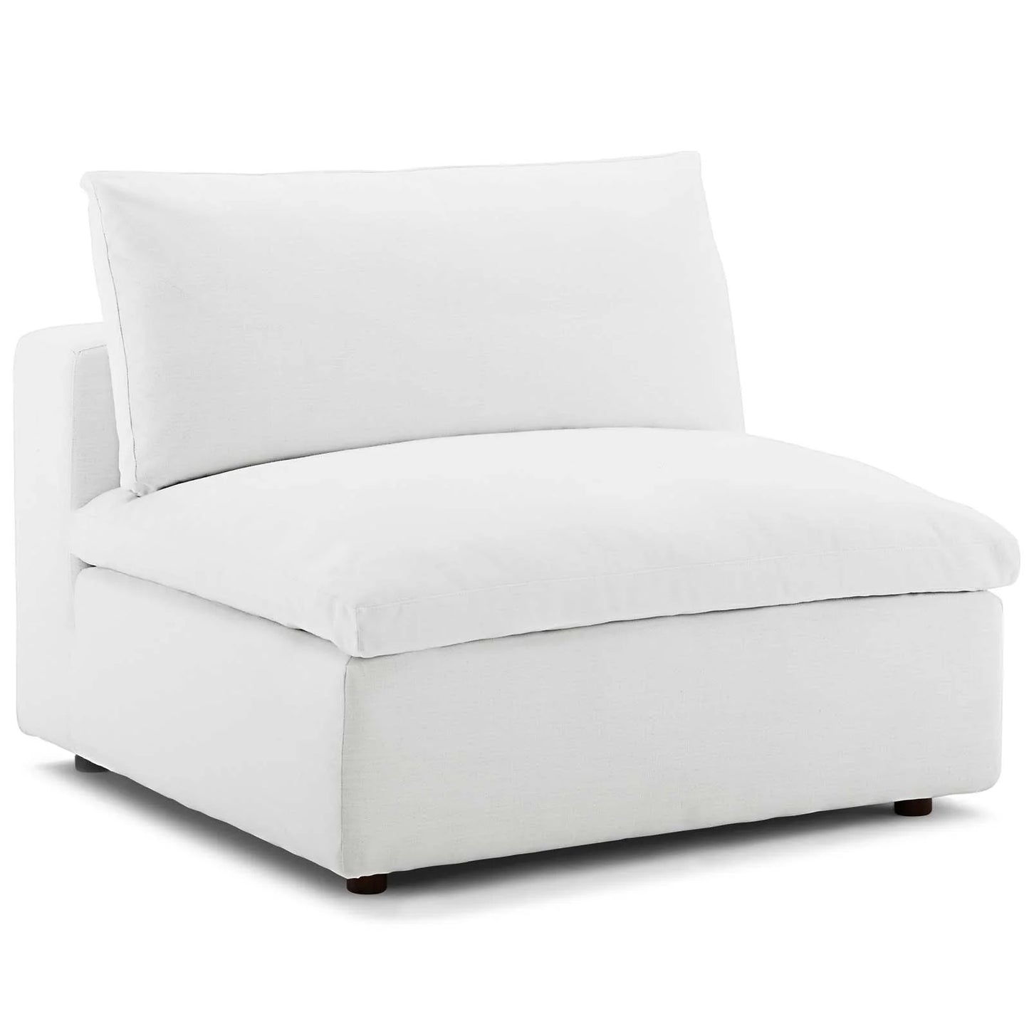 Tobi Overstuffed Upholstered Armless Chair