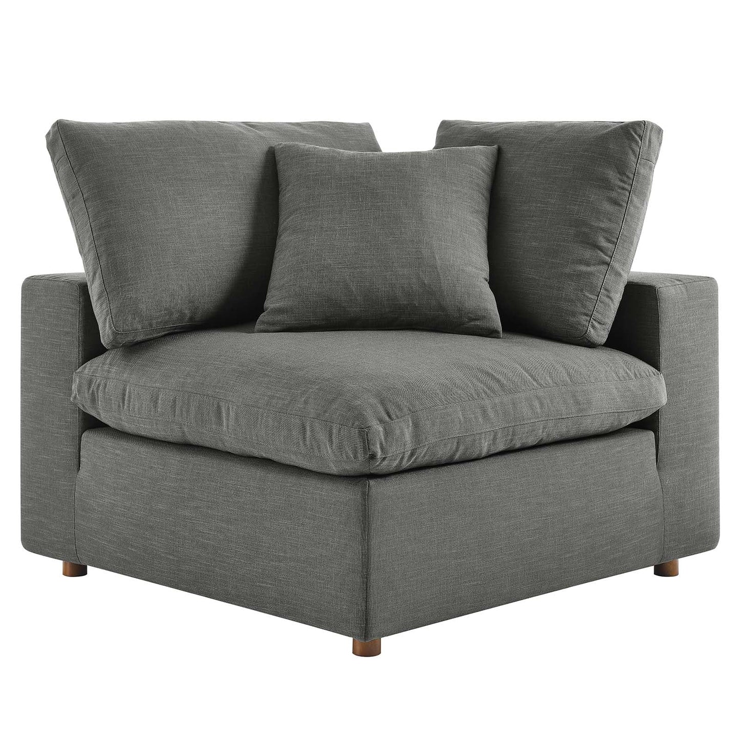 Tobi Overstuffed Upholstered Corner Chair