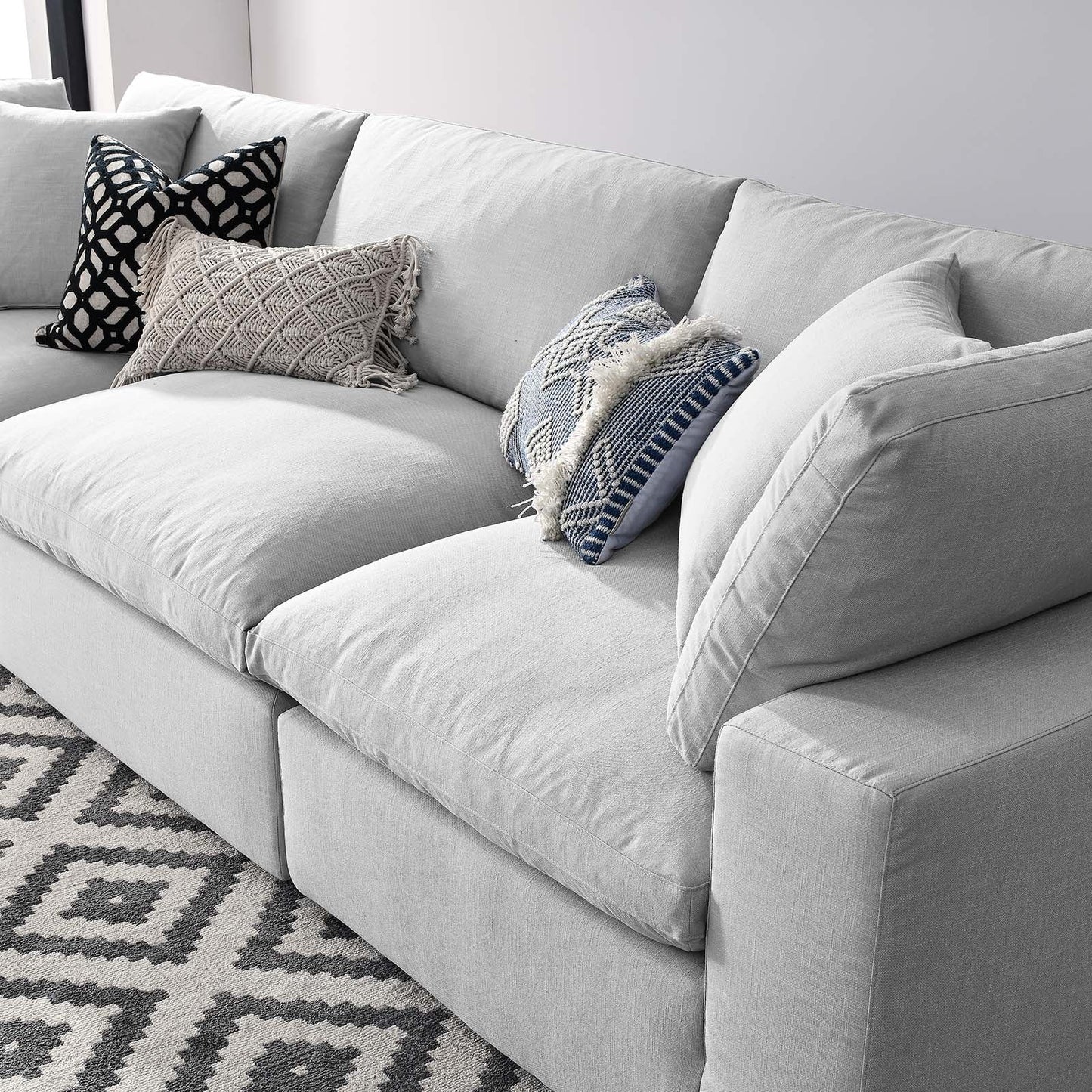 Tobi Overstuffed 3-Piece Sectional Sofa
