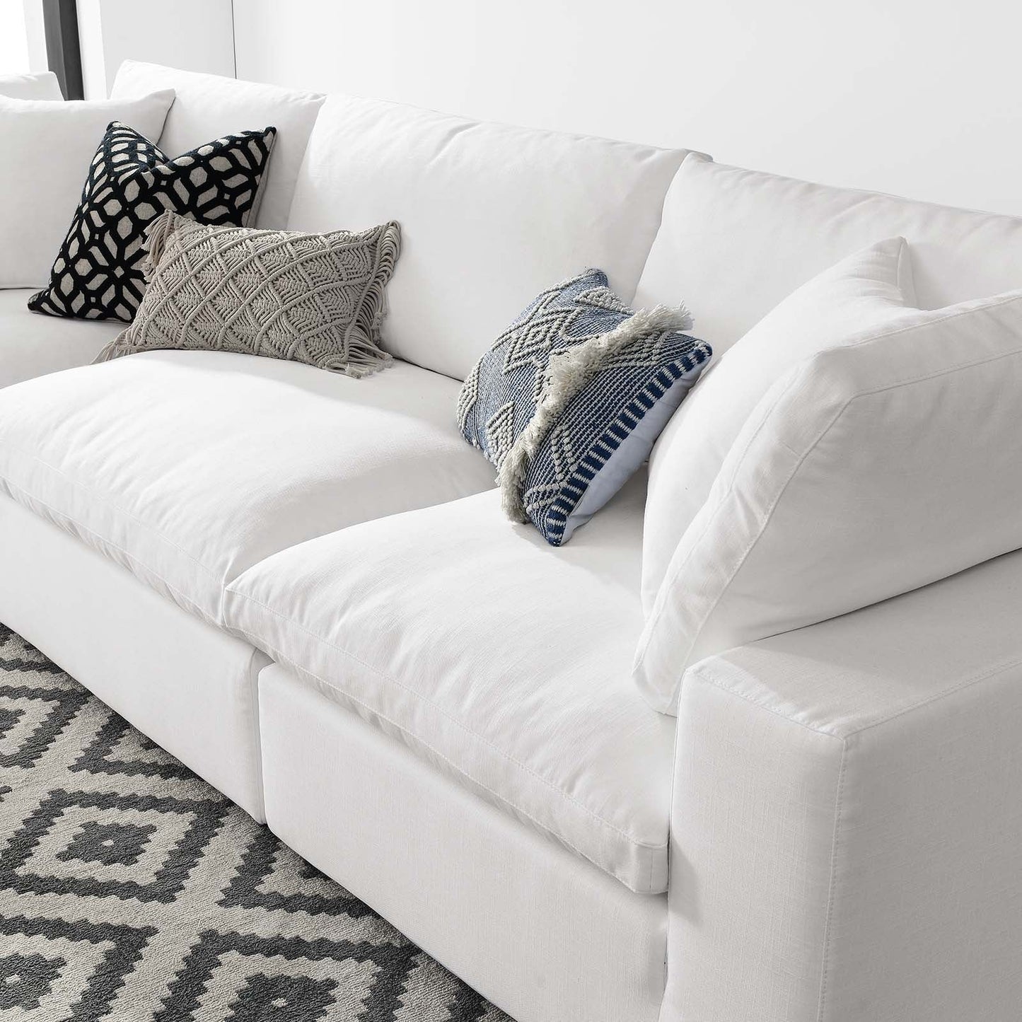 Tobi Overstuffed 3-Piece Sectional Sofa