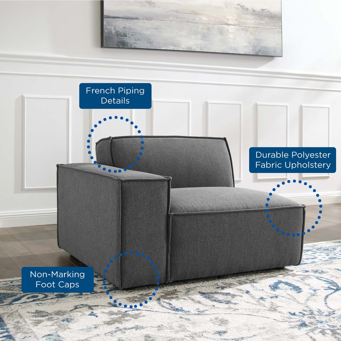Nio Left-Arm Sectional Sofa Chair