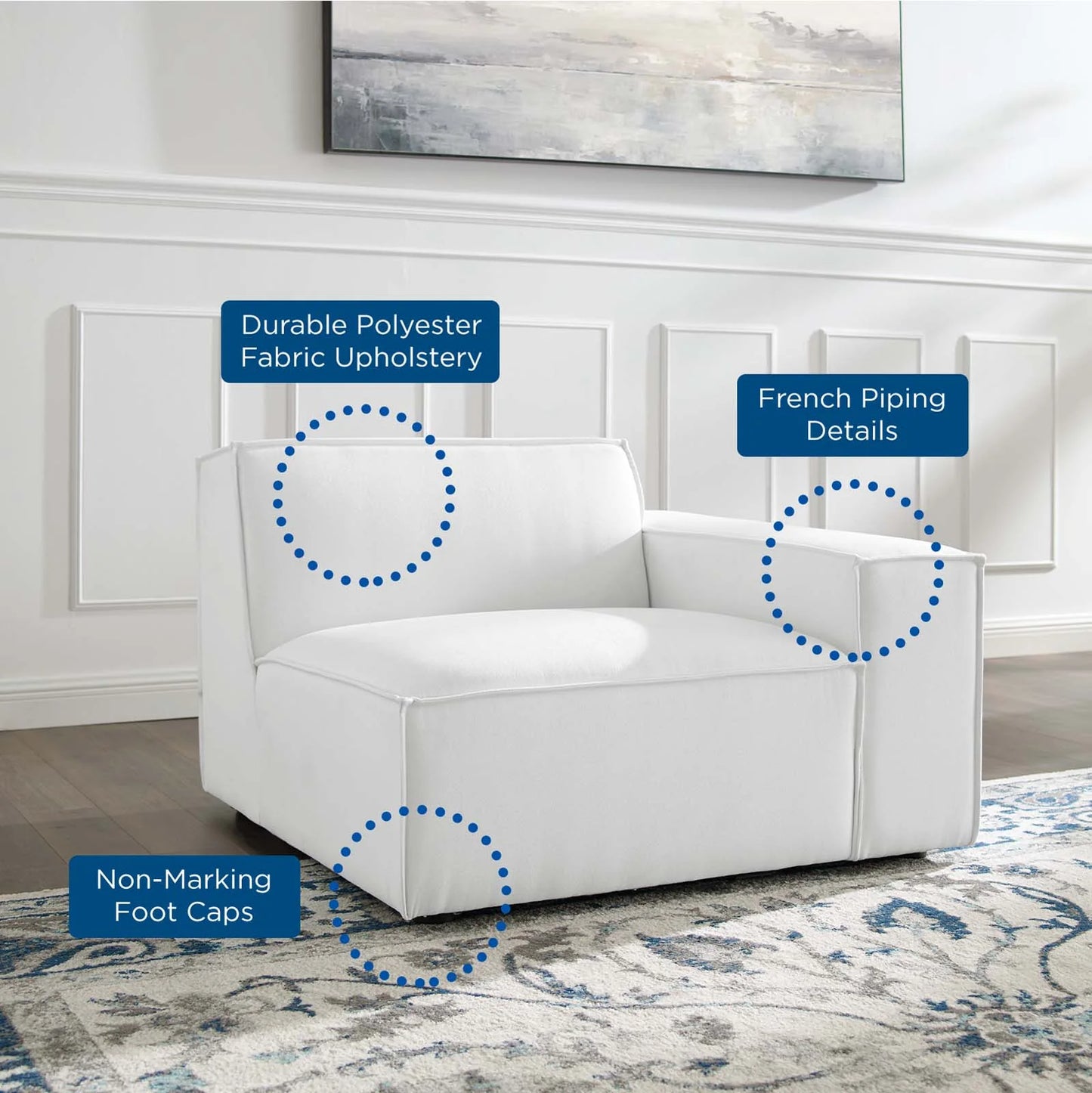 Nio Right-Arm Sectional Sofa Chair