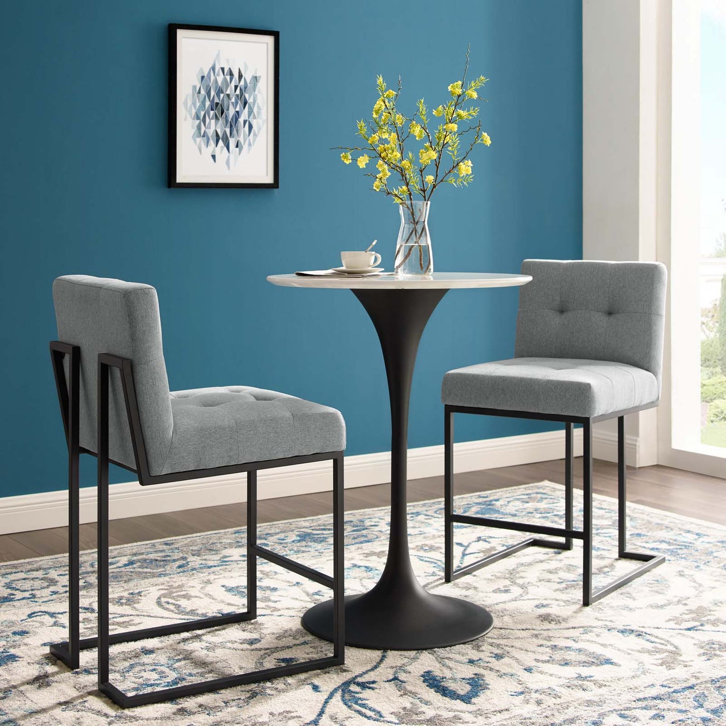 Anzu Upholstered Counter Stool - Set of 2