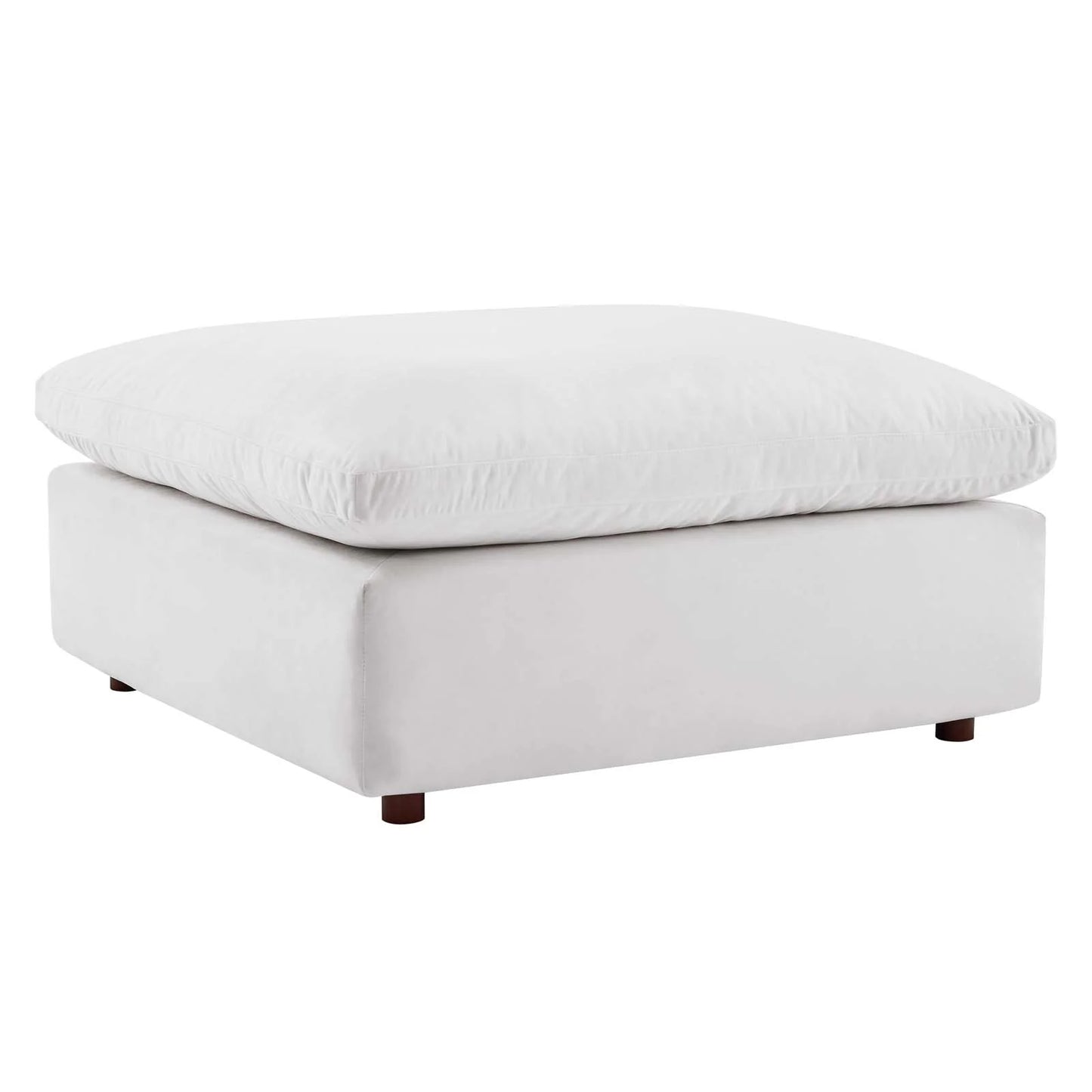 Tobi Overstuffed Velvet Ottoman