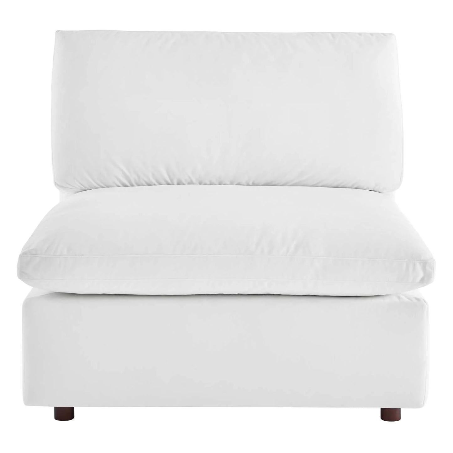 Tobi Overstuffed Velvet Armless Chair