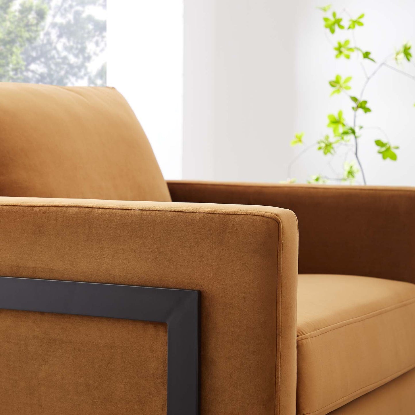 Nava Vegan Leather Accent Chair