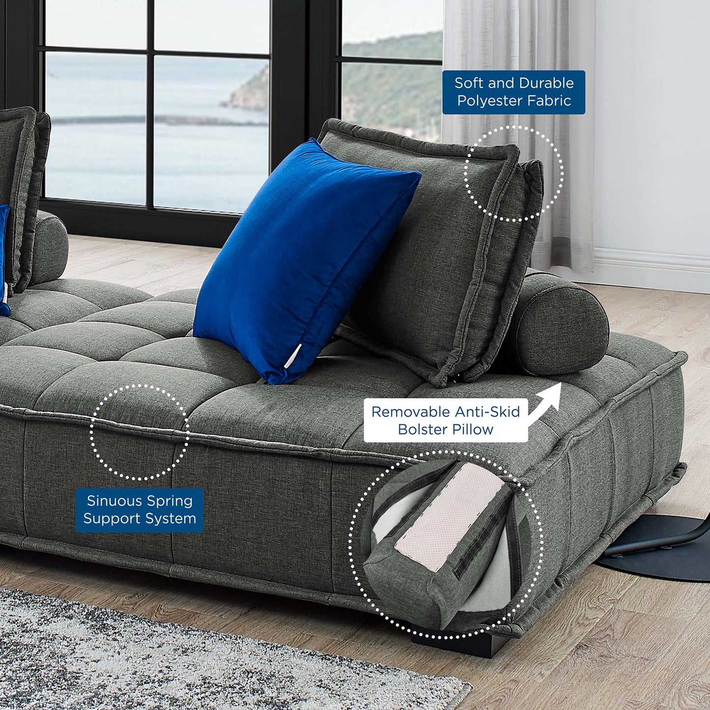 Miko Tufted Fabric Chair