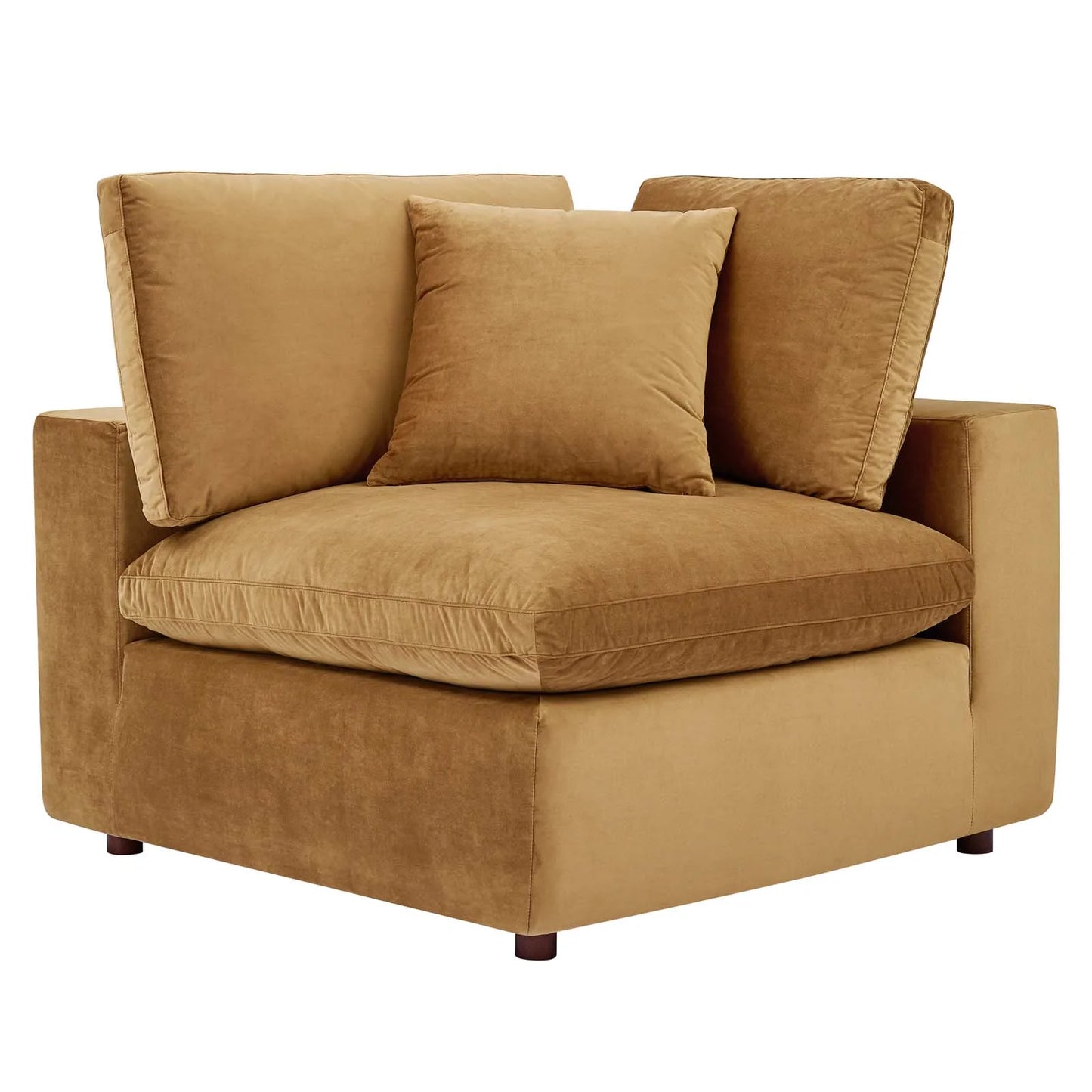 Tobi Overstuffed Velvet Loveseat