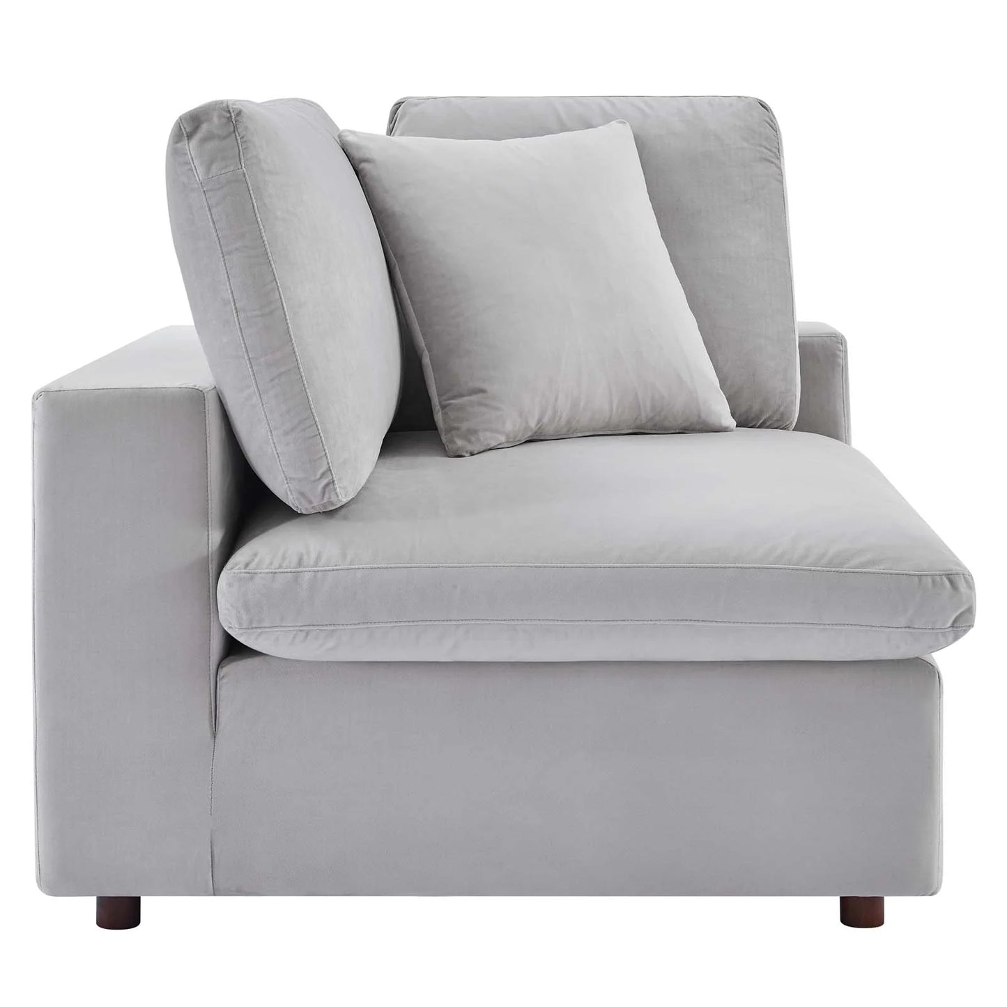 Tobi Overstuffed Velvet Loveseat