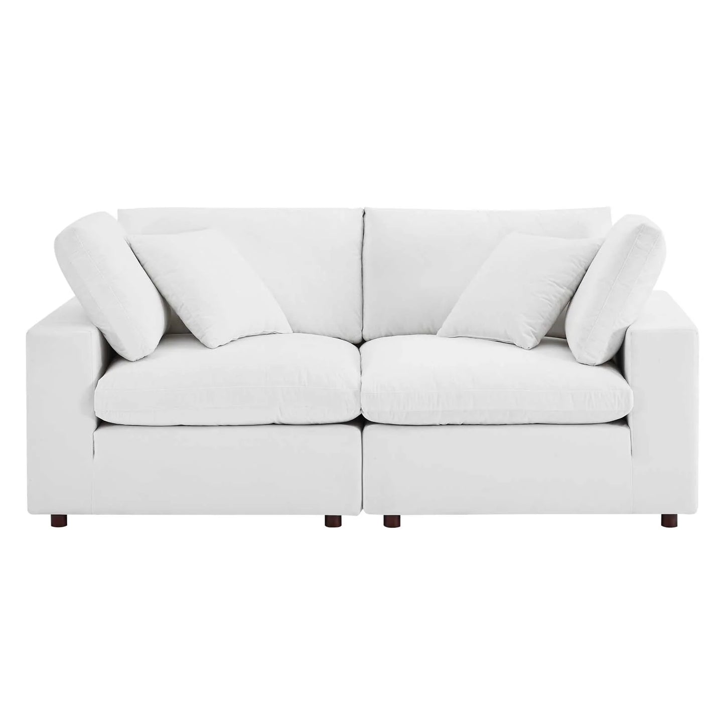Tobi Overstuffed Velvet Loveseat