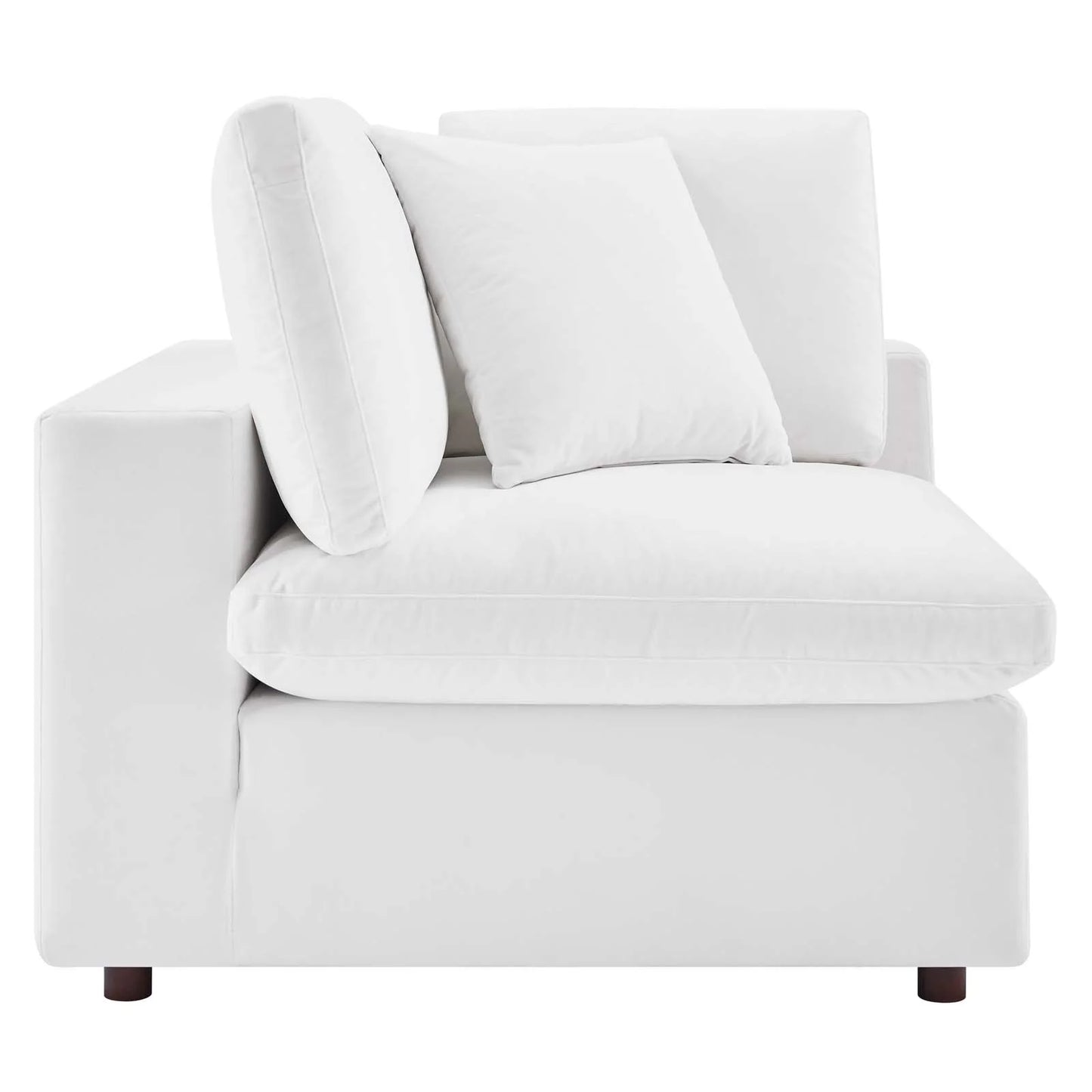 Tobi Overstuffed Velvet 8-Piece Sectional Sofa
