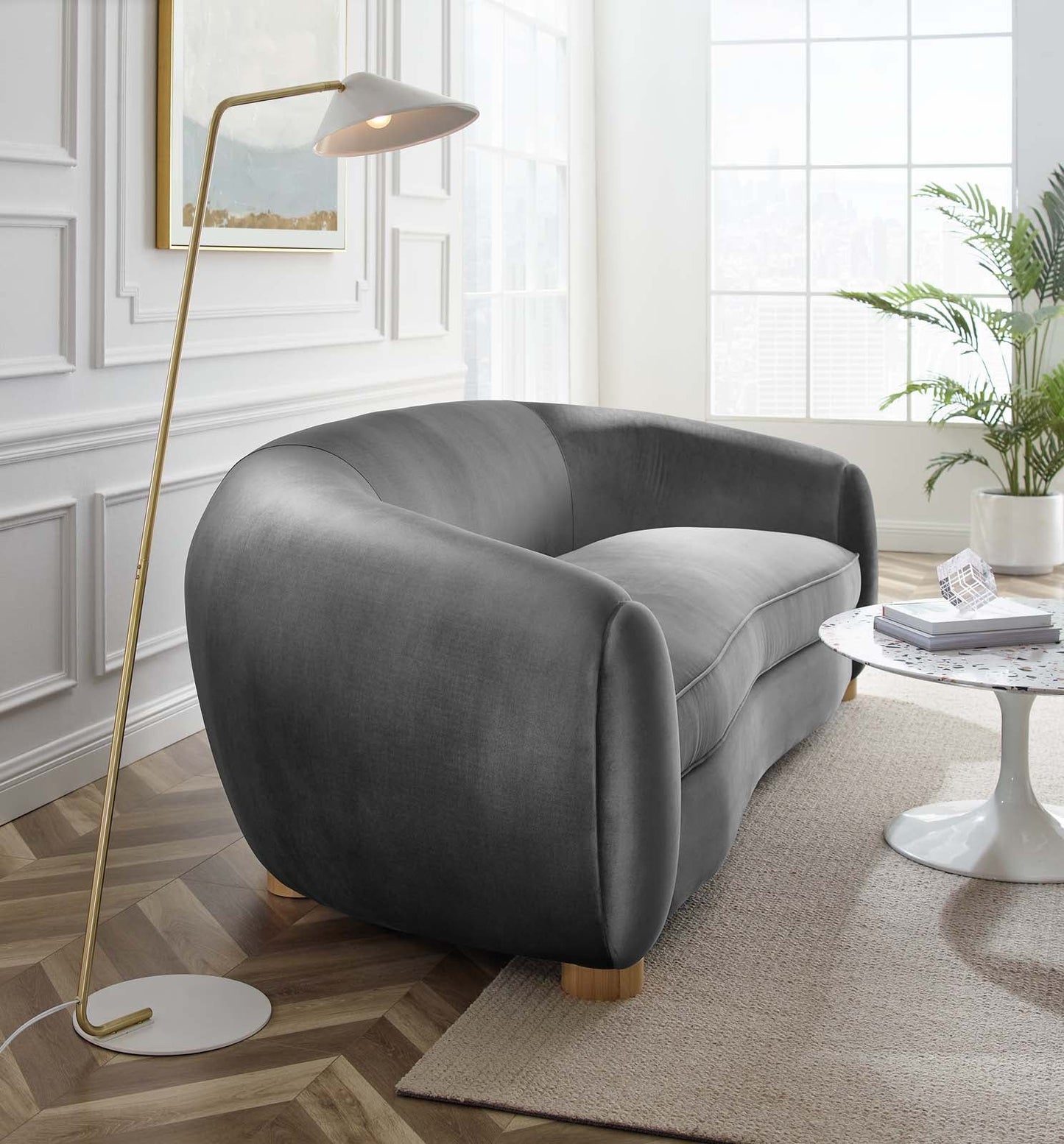 Ona Velvet Sofa