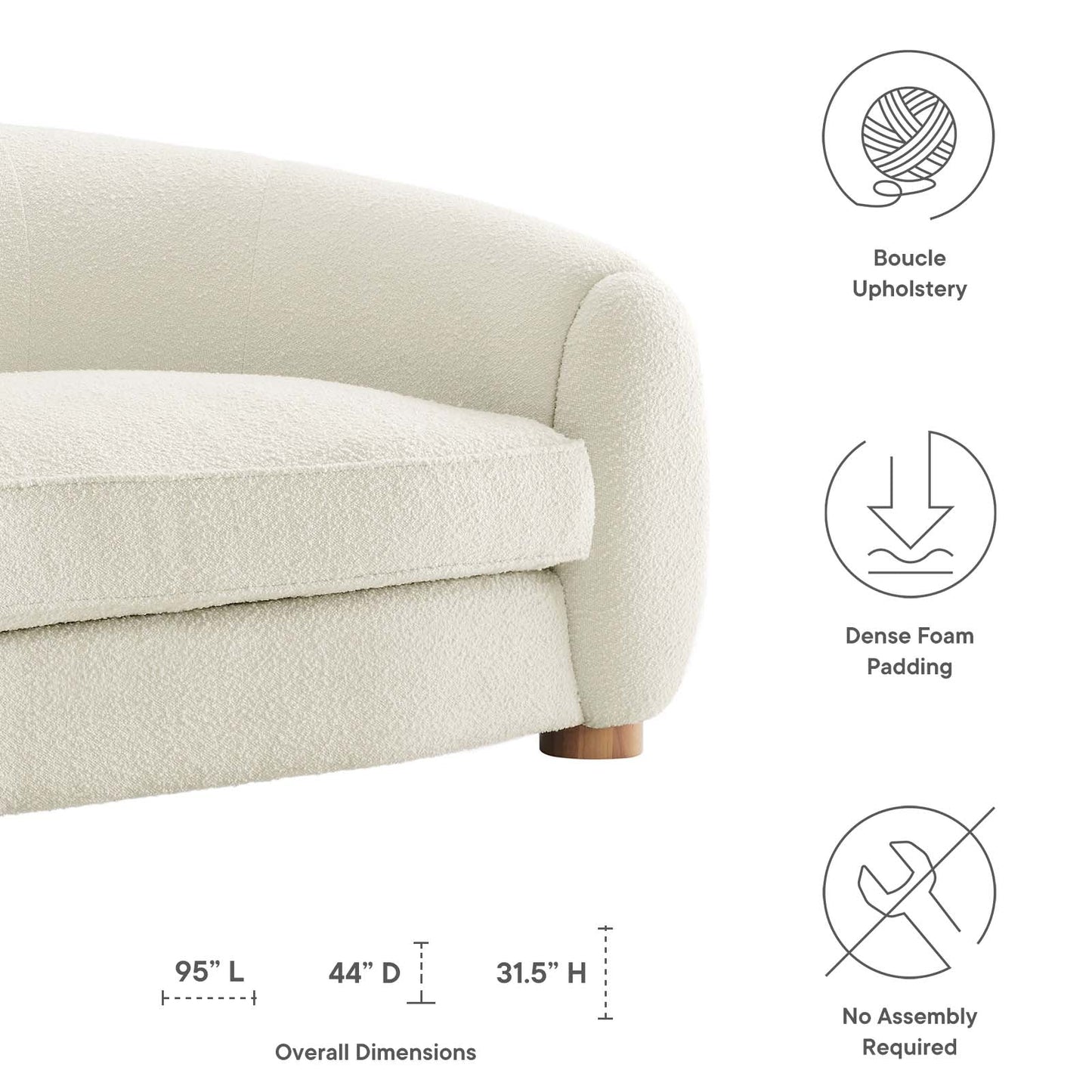 Ona Boucle Sofa