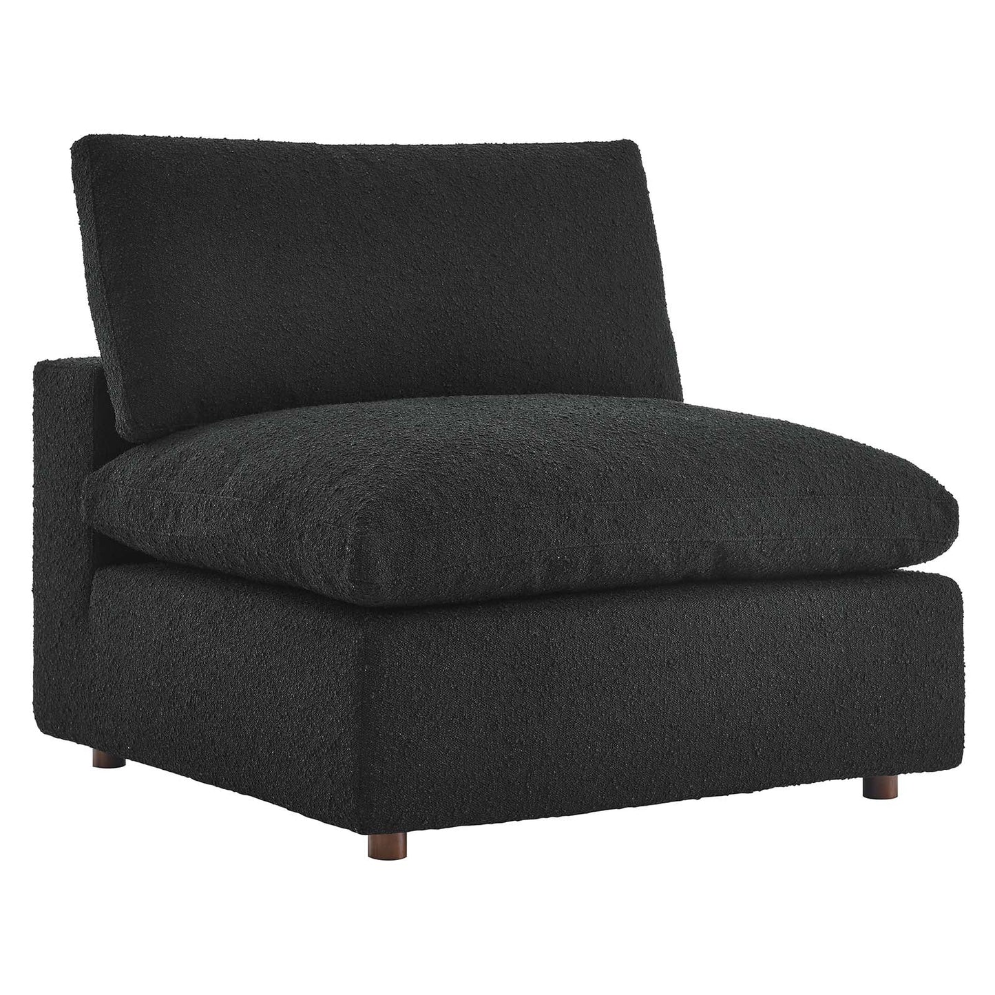 Tobi Overstuffed Boucle Armless Chair