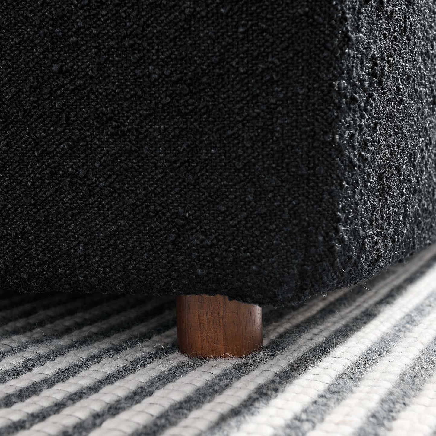 Tobi Overstuffed Boucle Armless Chair