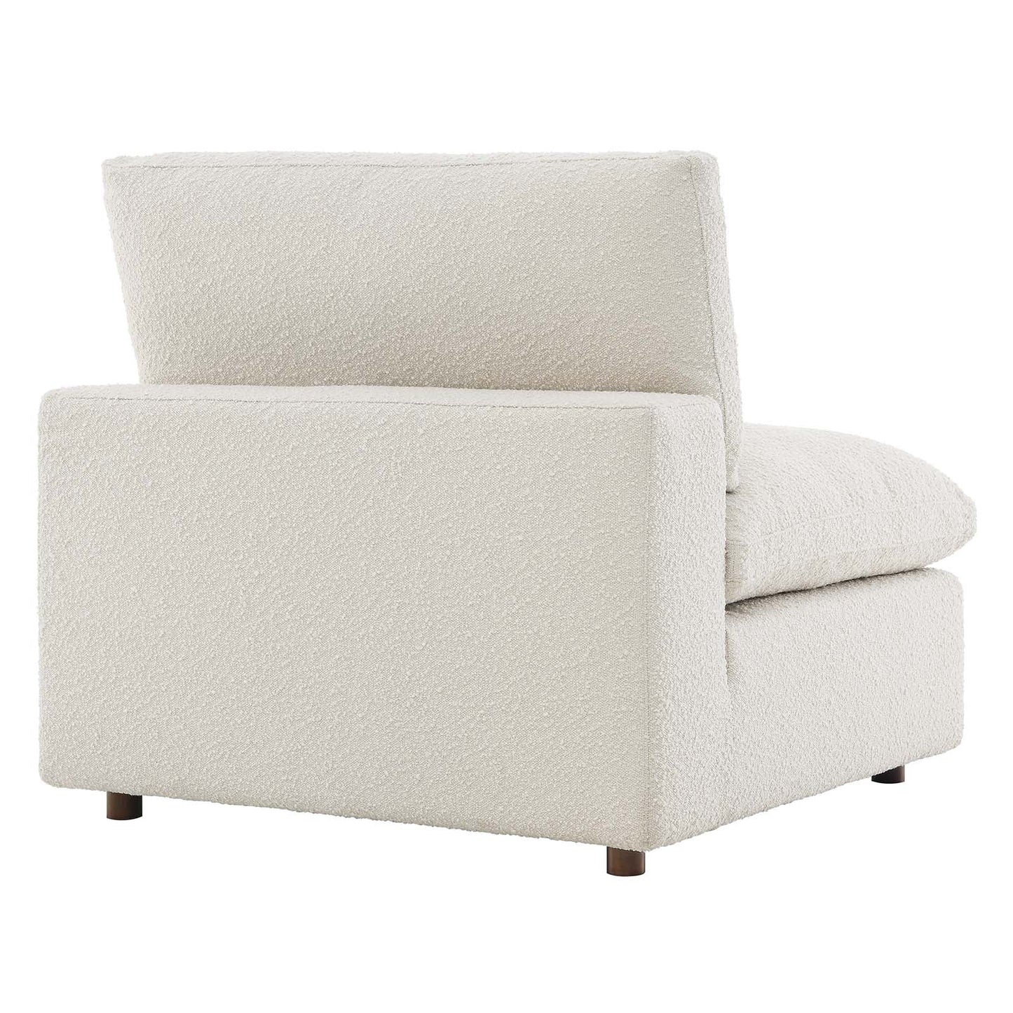 Tobi Overstuffed Boucle Armless Chair