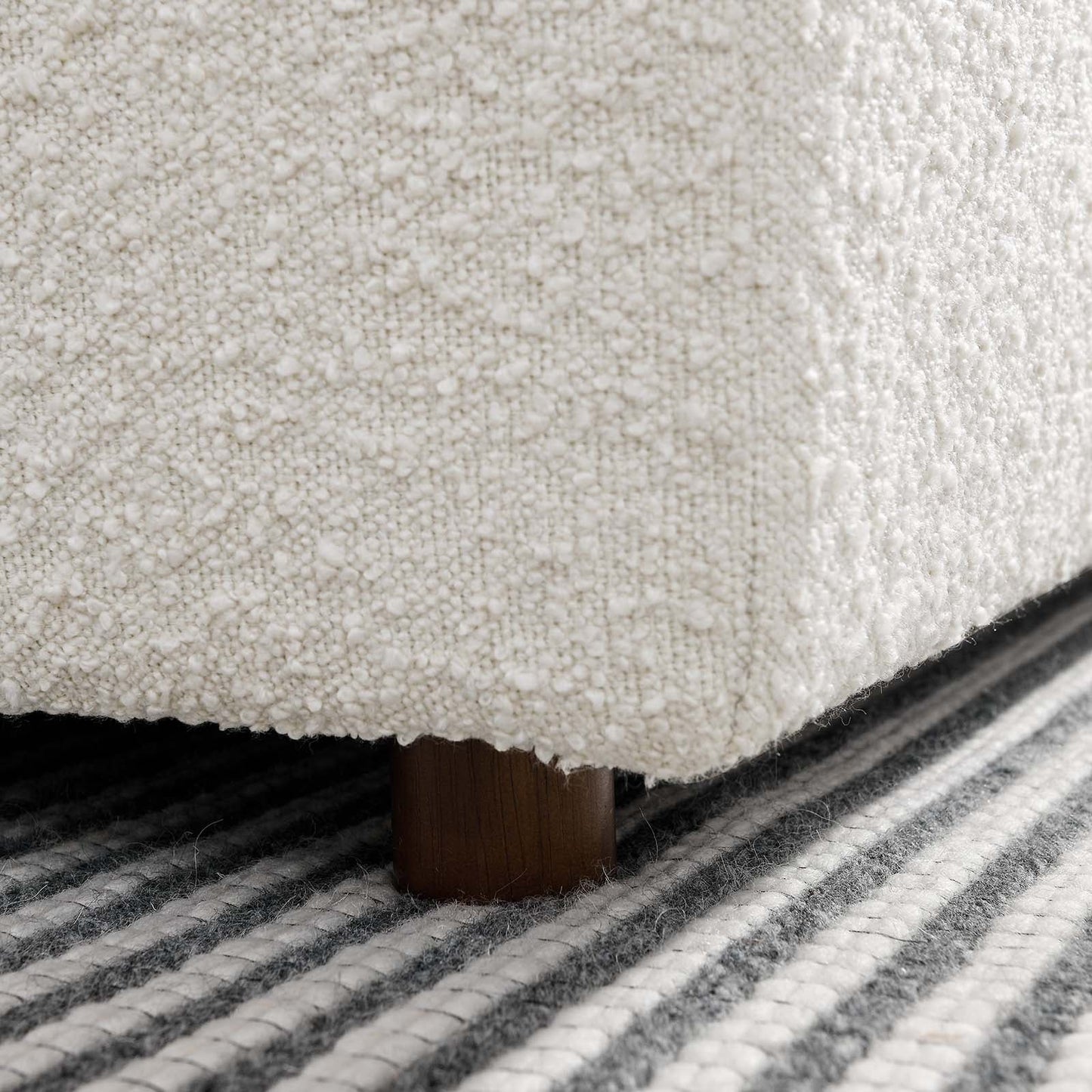 Tobi Overstuffed Boucle Armless Chair