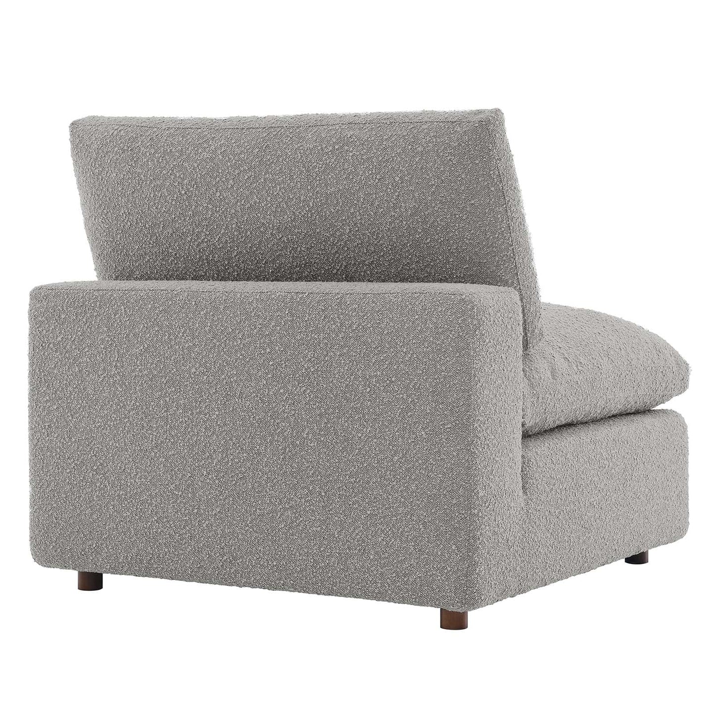 Tobi Overstuffed Boucle Armless Chair