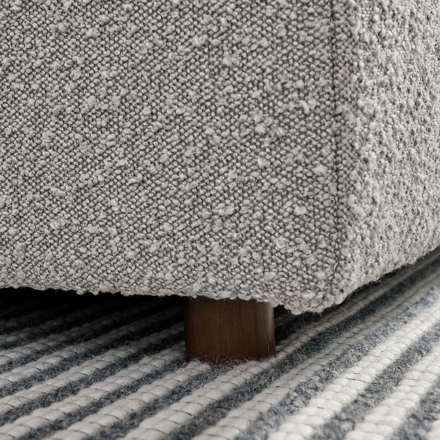 Tobi Overstuffed Boucle Armless Chair