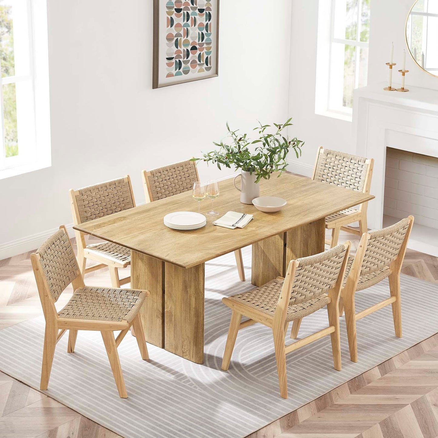 Kala 72" Wood Dining Table