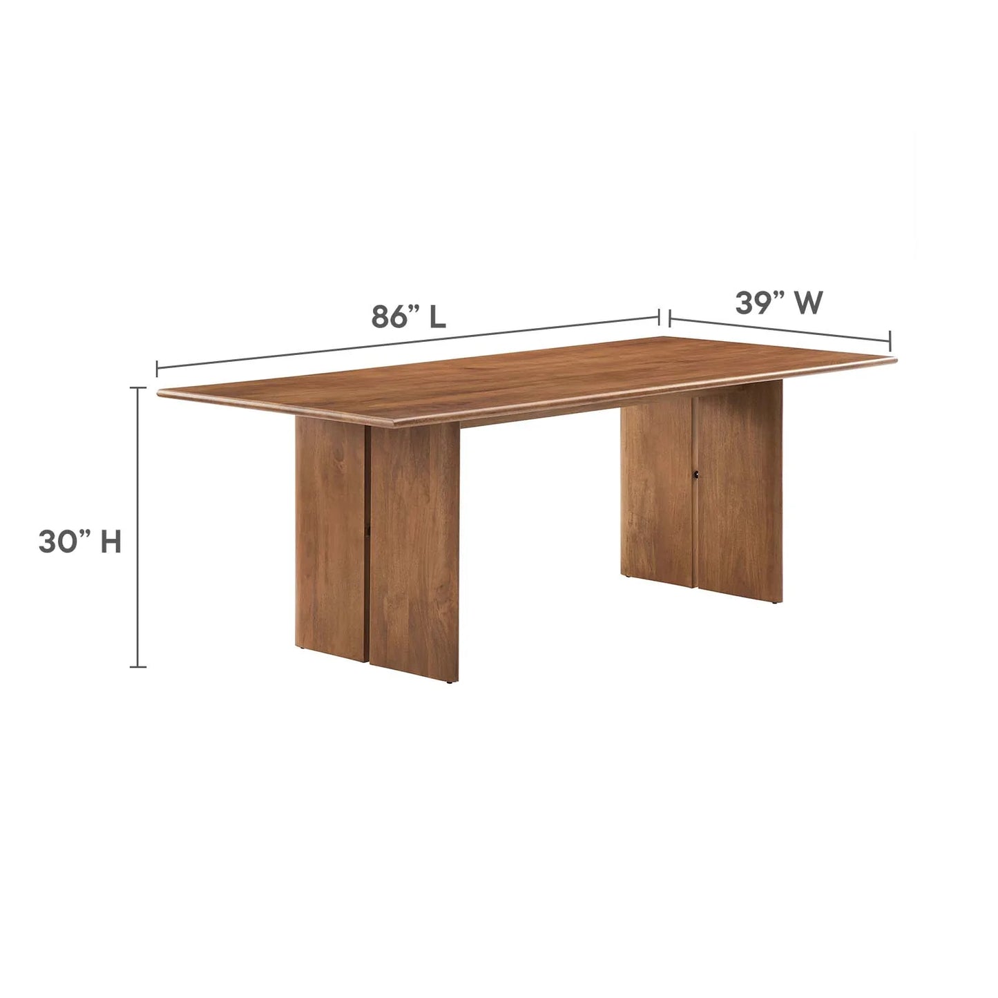 Kala 86" Wood Dining Table