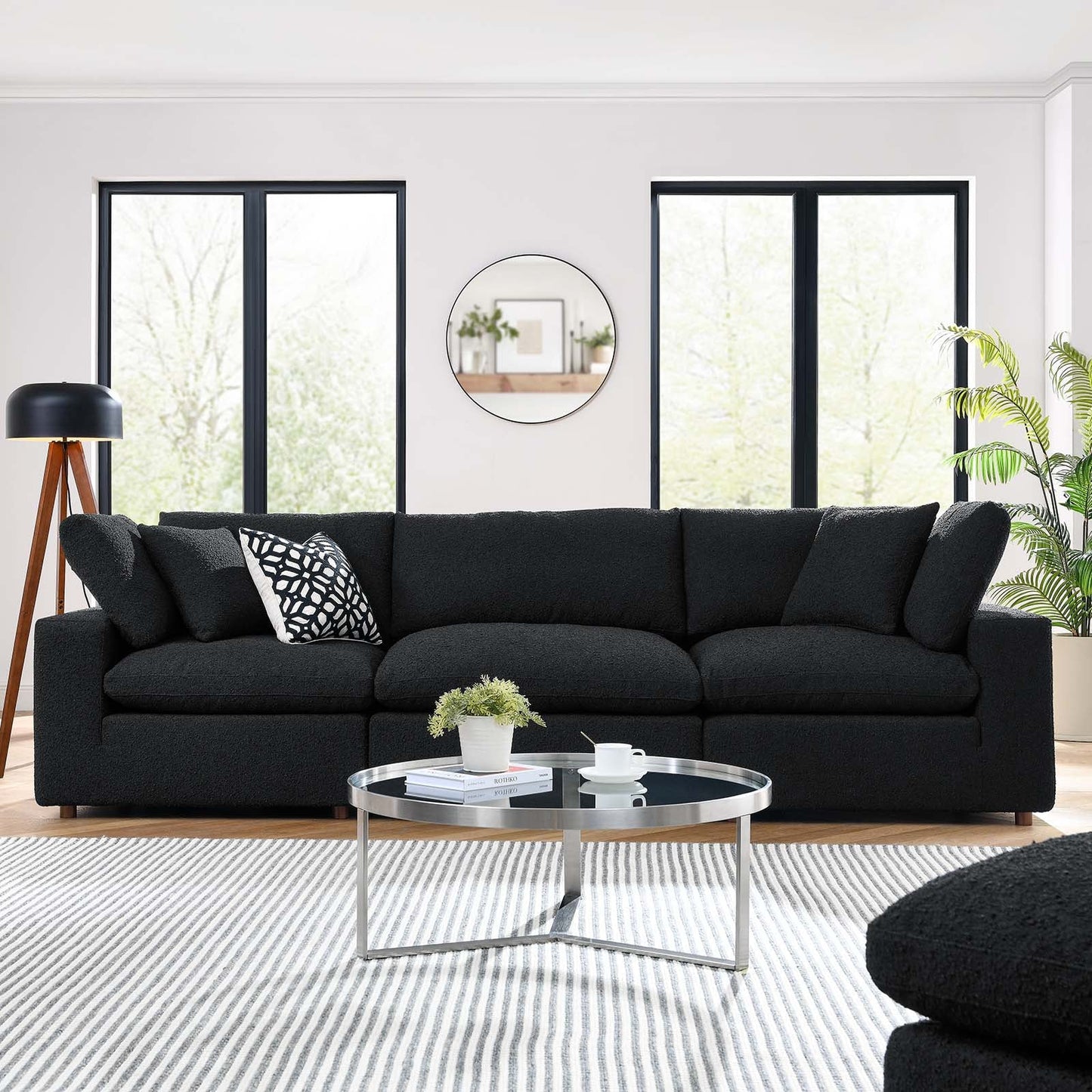 Tobi Overstuffed Boucle Sofa