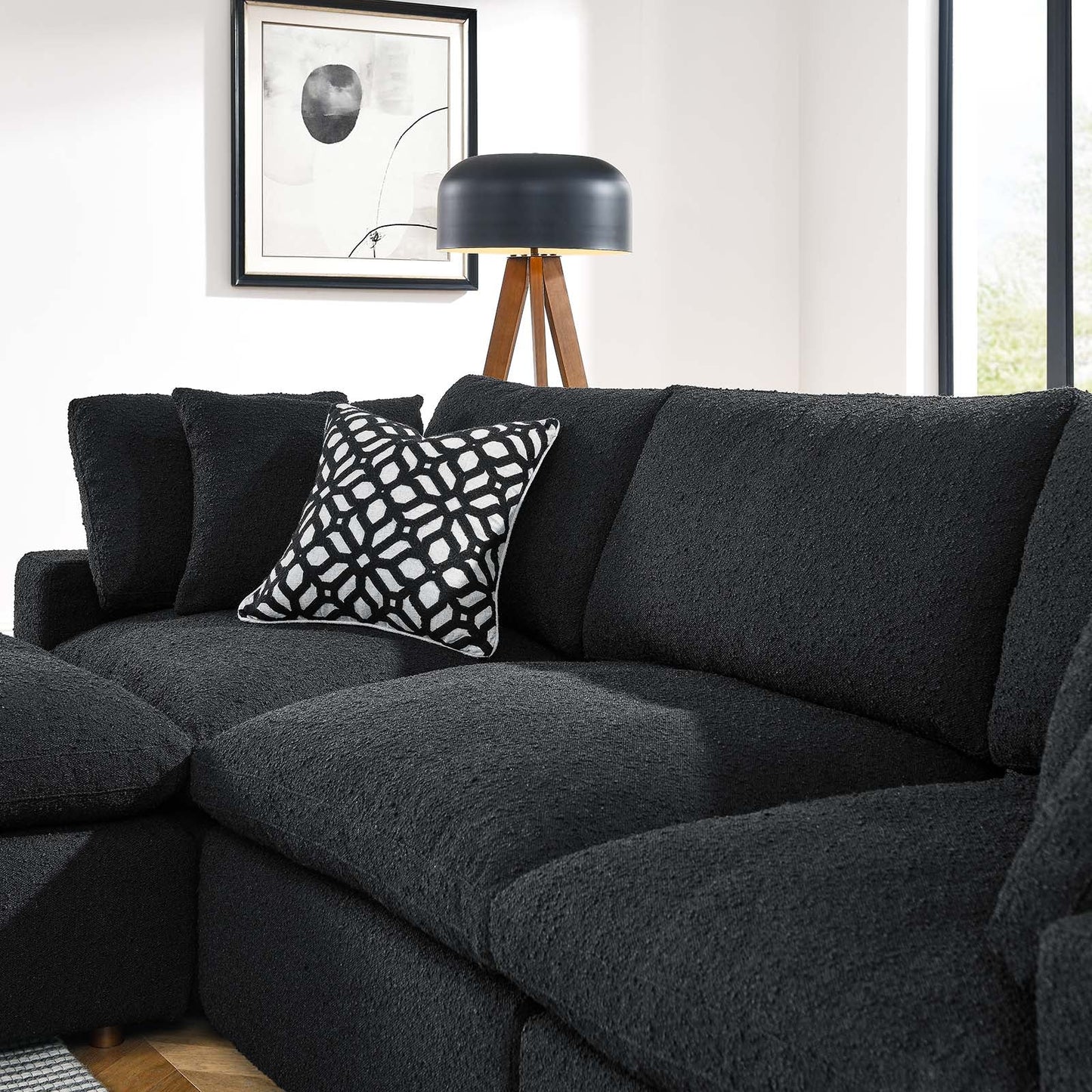 Tobi Overstuffed Boucle 4-Piece Sectional