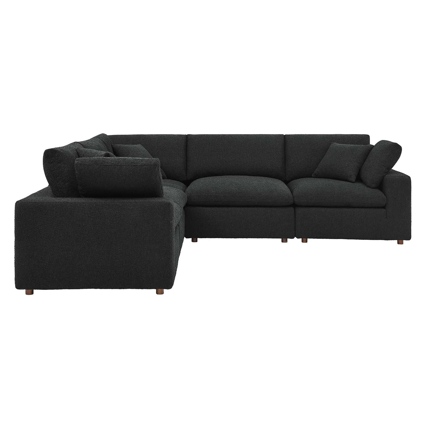 Tobi Overstuffed Boucle 5-Piece Sectional