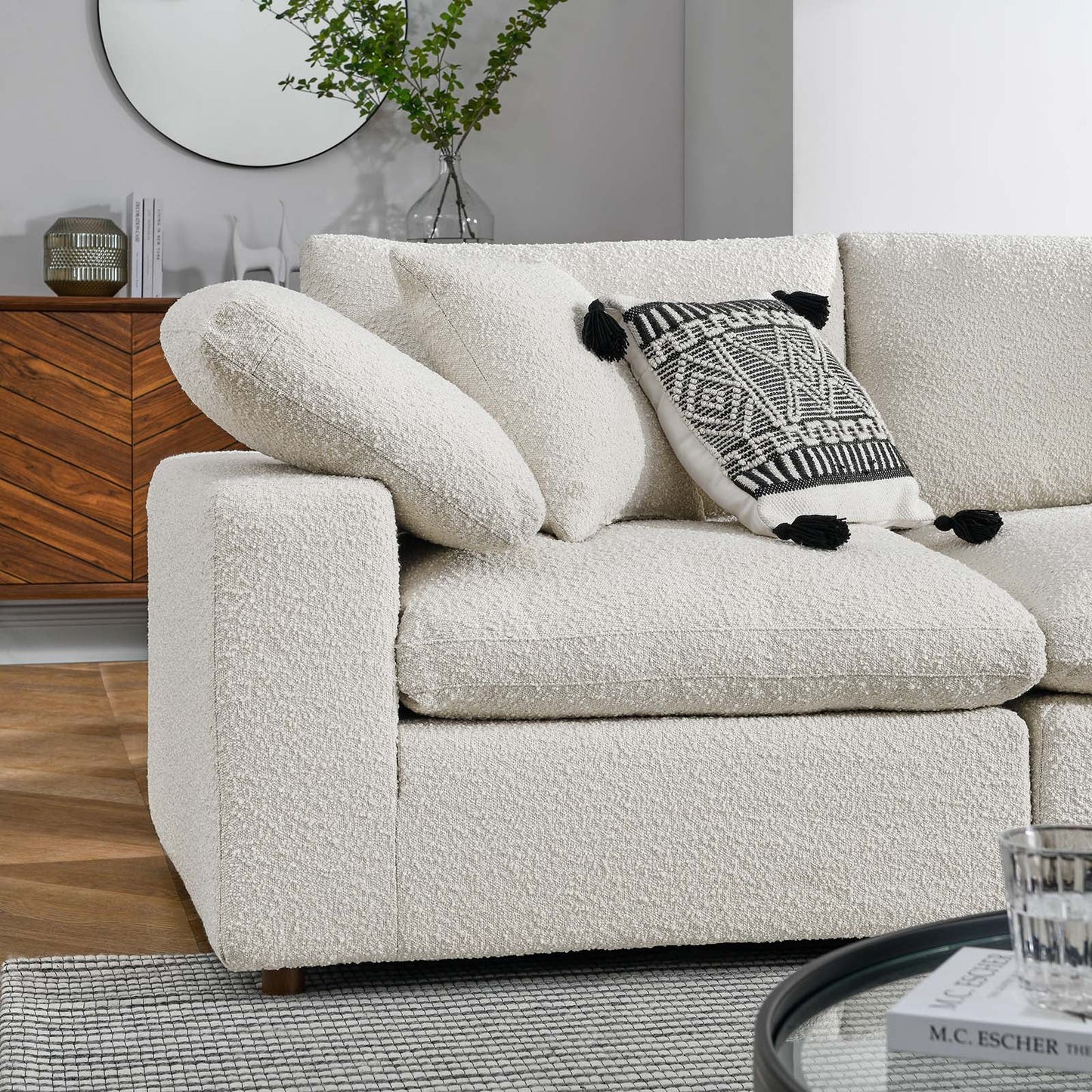 Tobi Overstuffed Boucle 5-Piece Sectional
