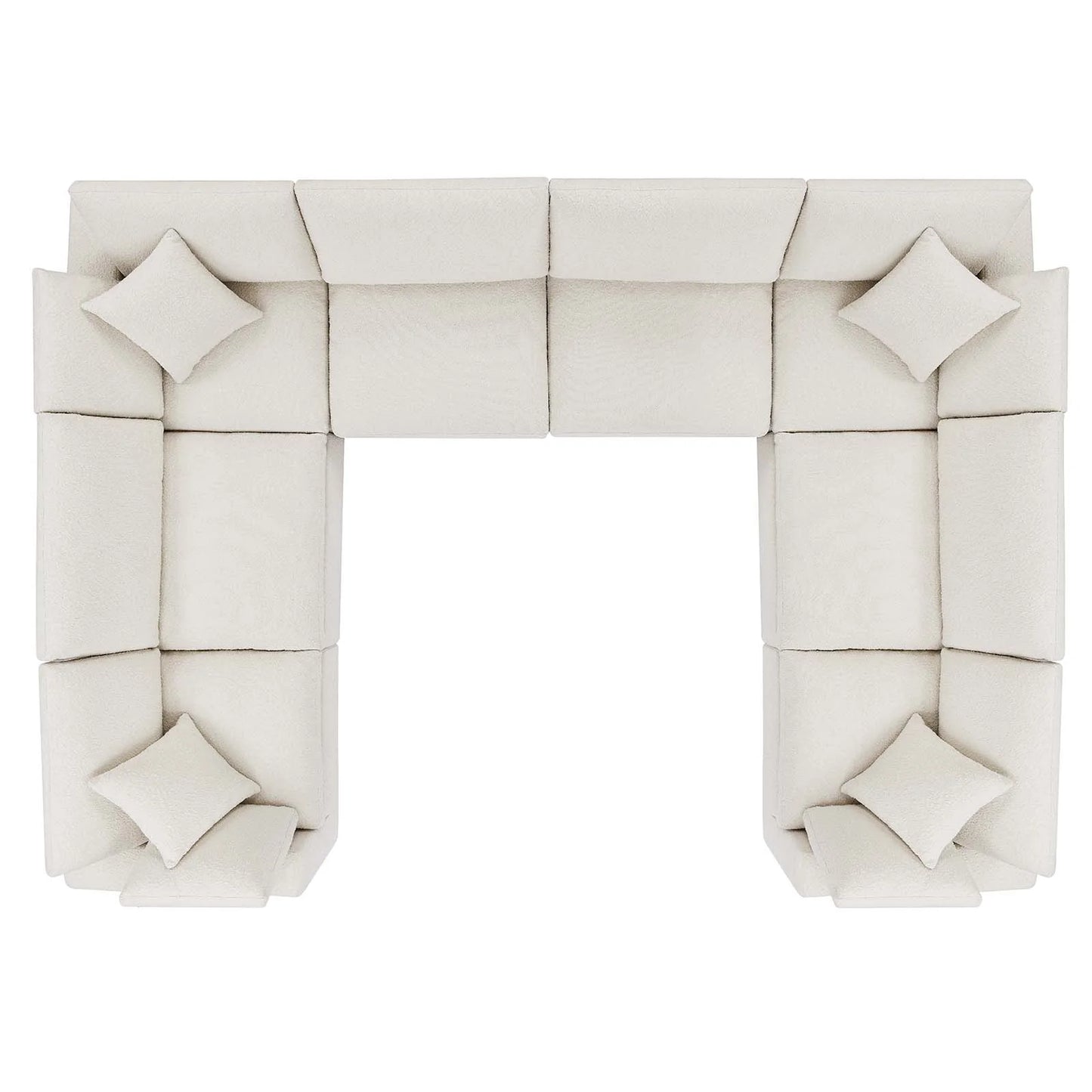 Tobi Overstuffed Boucle 8-Piece Sectional