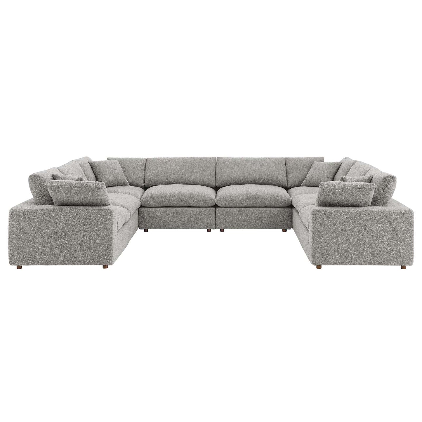 Tobi Overstuffed Boucle 8-Piece Sectional