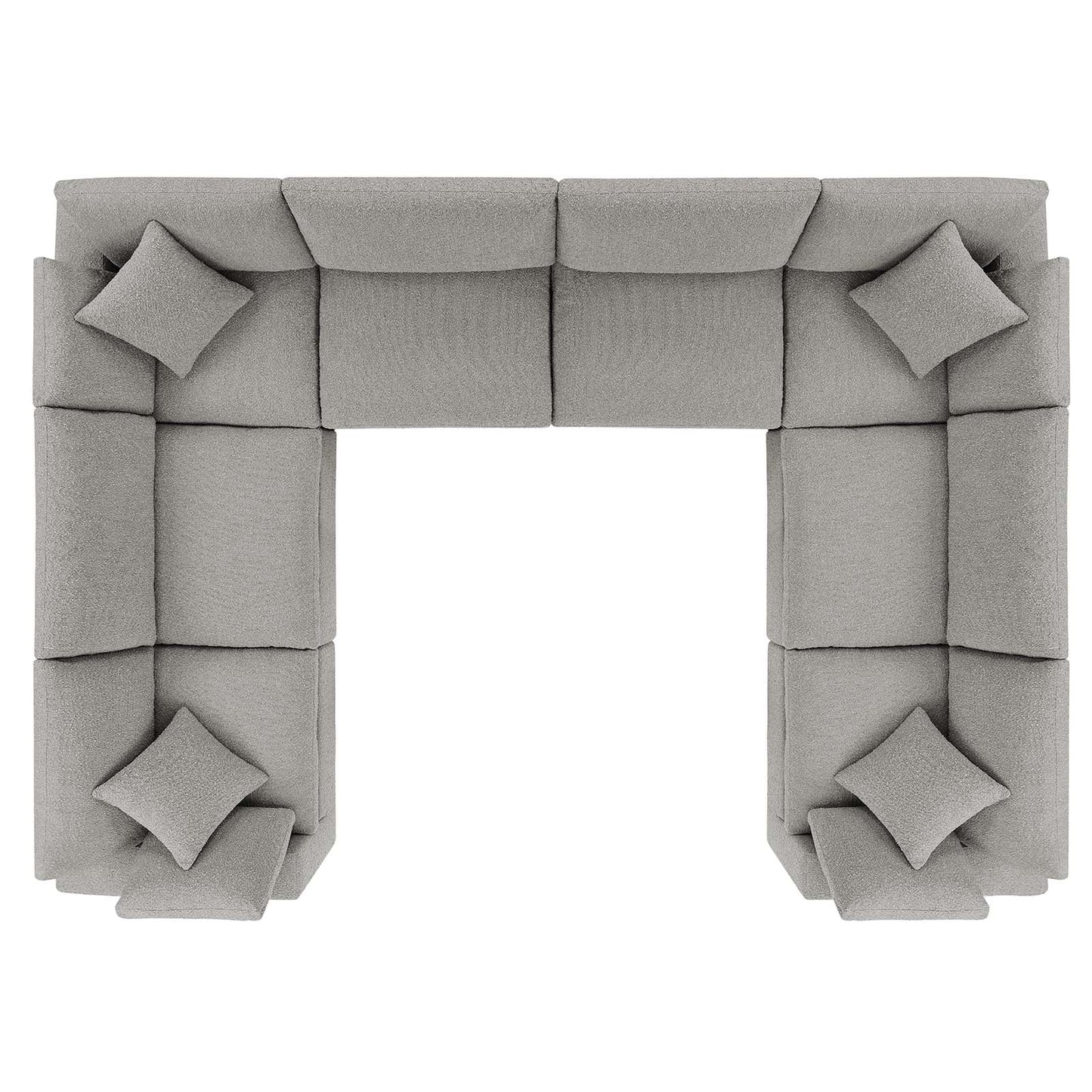 Tobi Overstuffed Boucle 8-Piece Sectional