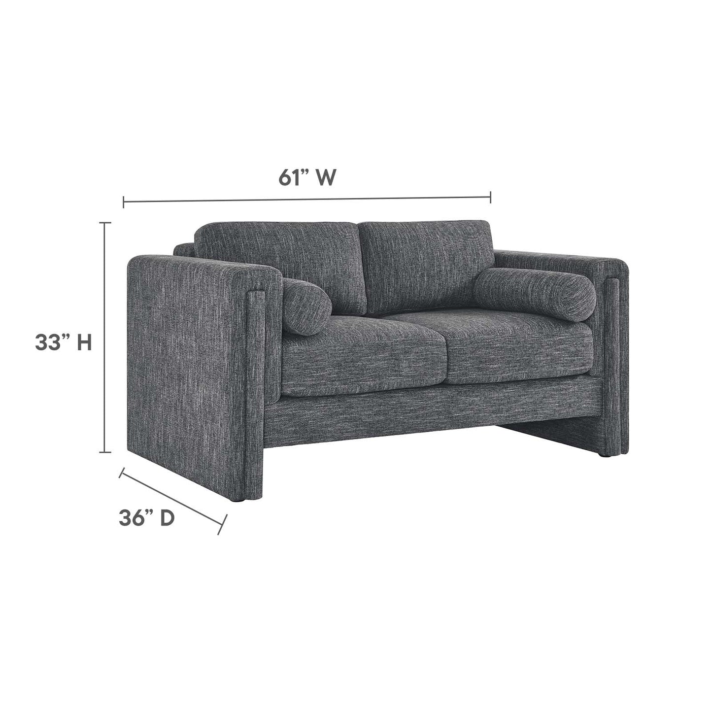 Taza Fabric Loveseat