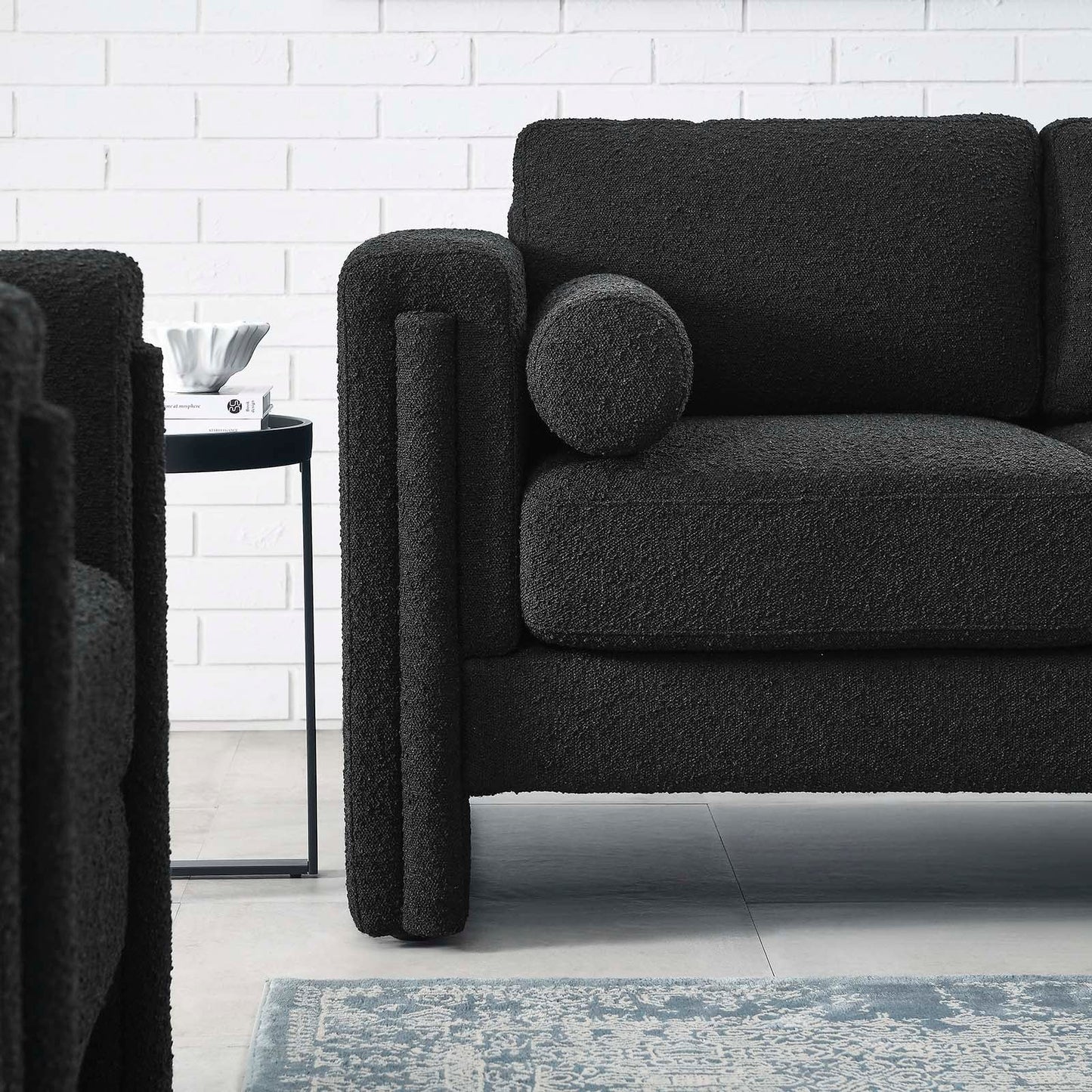 Taza Boucle Loveseat