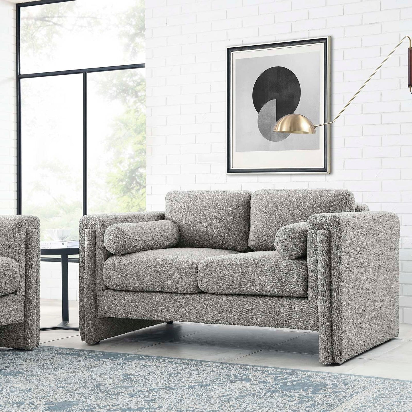 Taza Boucle Loveseat