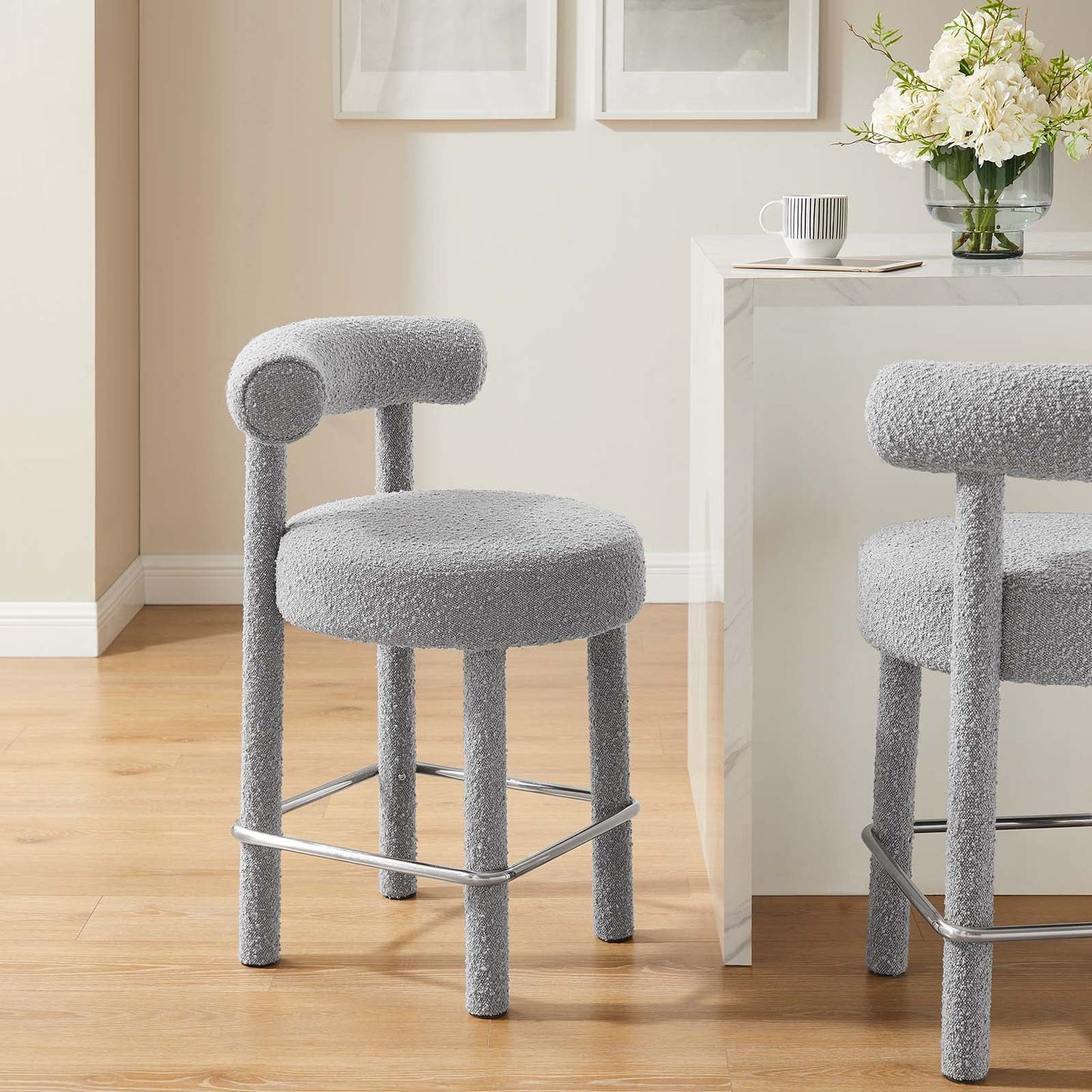Nilo Boucle Counter Stool