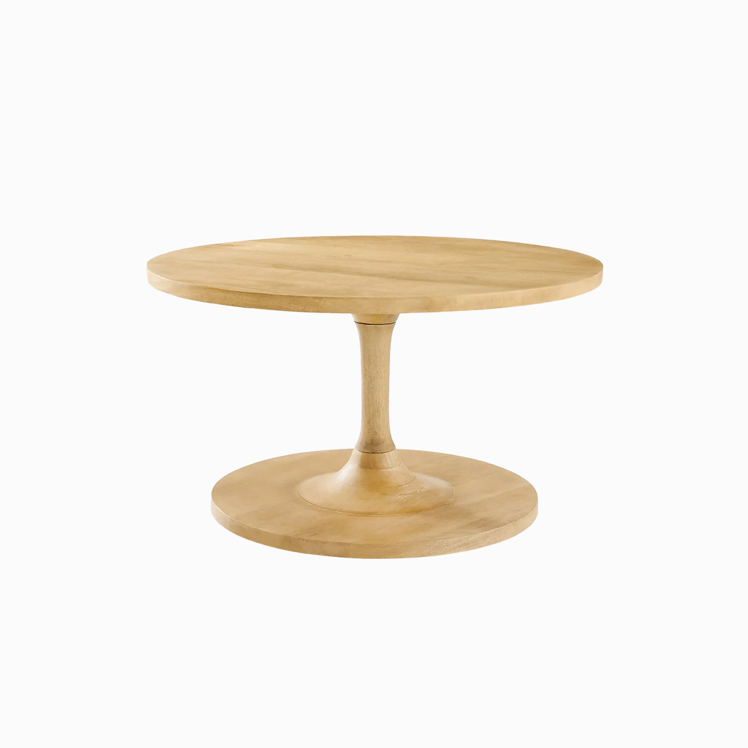 Lina Round Wood Coffee Table